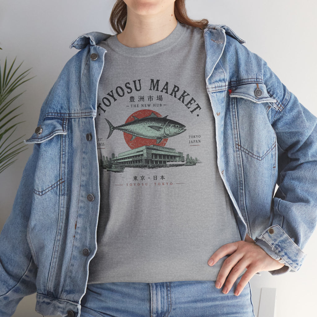 Toyosu Market Tuna Tee — Japanese Fish Market Graphic T-Shirt