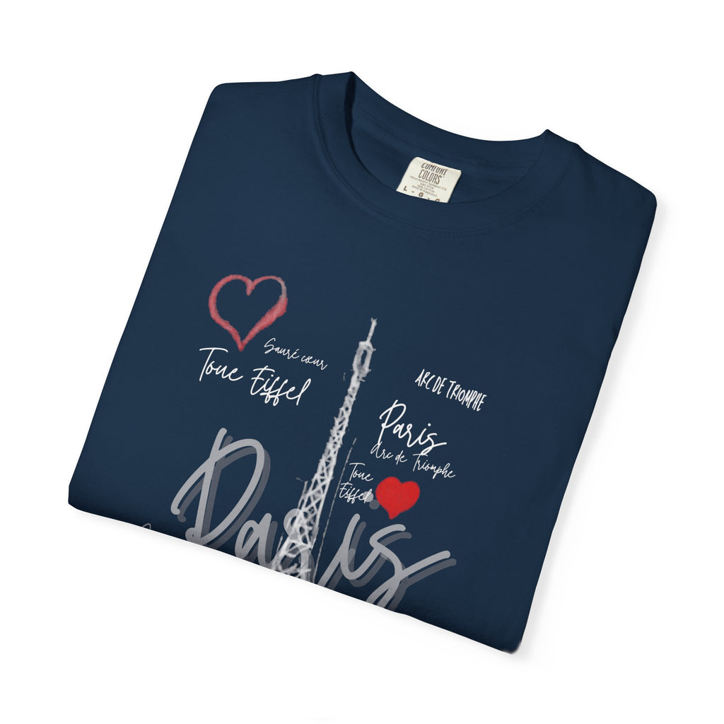 Paris Eiffel Tower T-Shirt — Romantic Heart Travel Tee