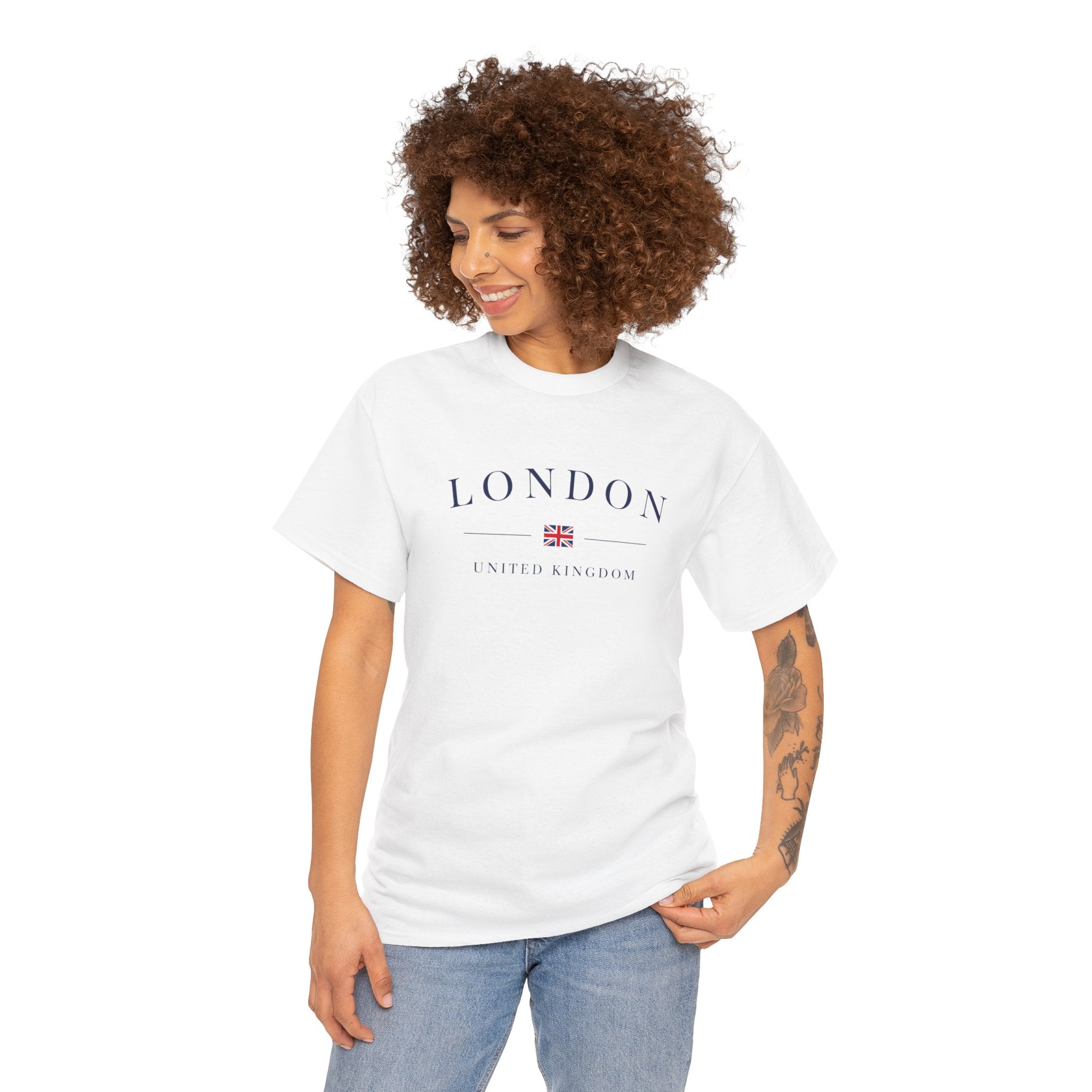 London Tee — Classic UK Flag Graphic Cotton T-Shirt