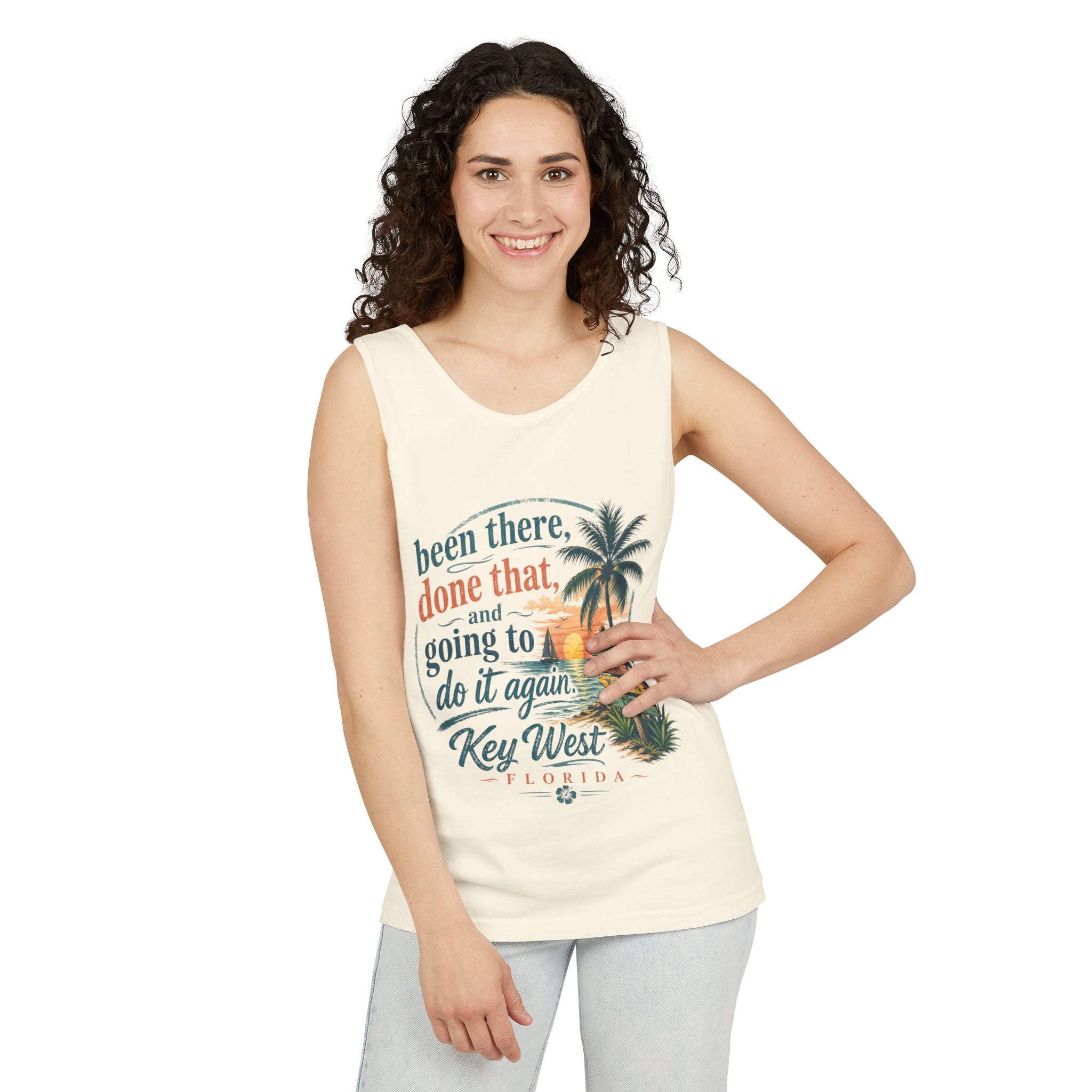 Key West Beach Tank Top — "Been There, Done That and Going to Do It Again" Vacation Tank
