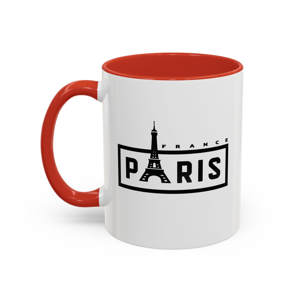 Paris Eiffel Tower Accent Coffee Mug – France Travel Souvenir (11/15oz)