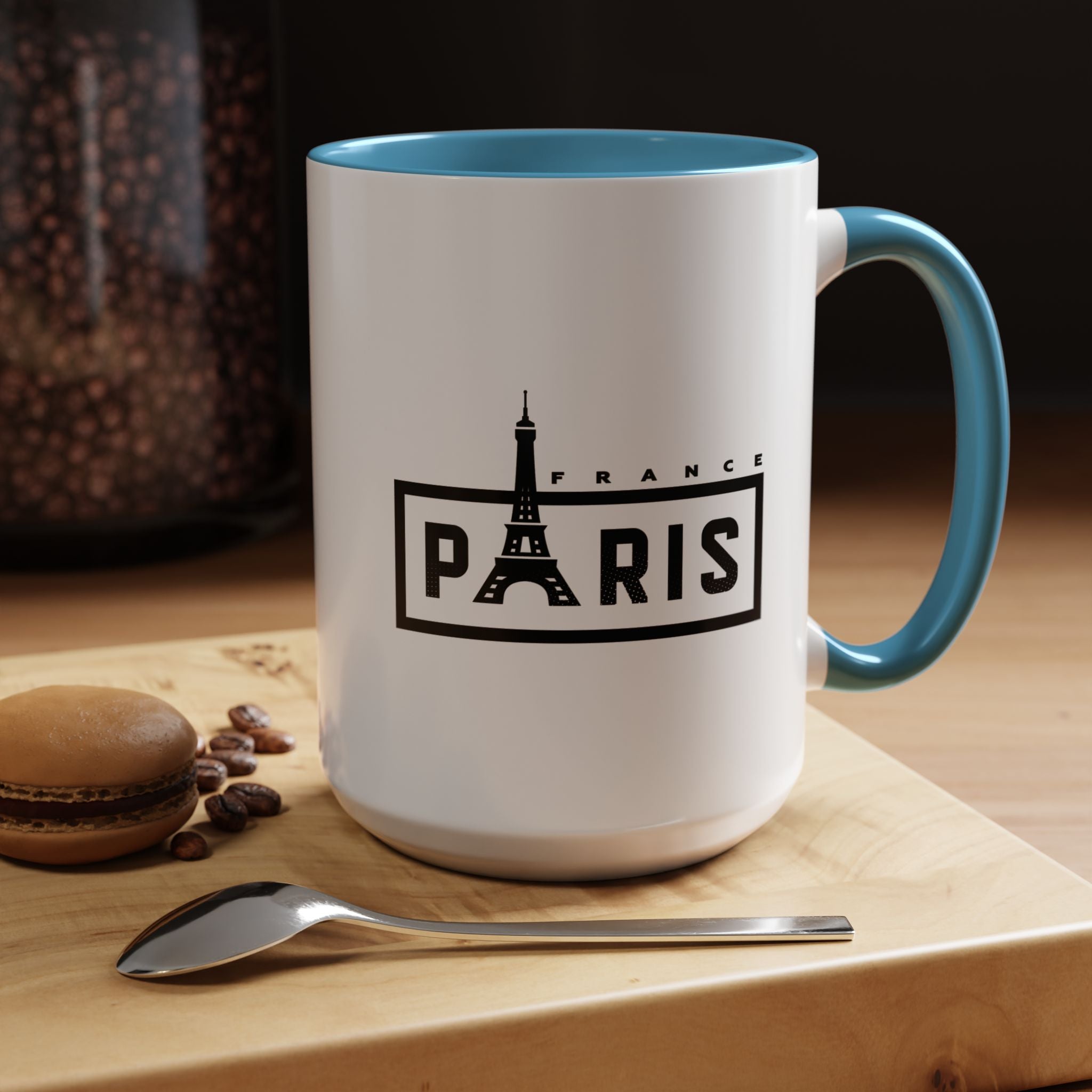 Paris Eiffel Tower Accent Coffee Mug – France Travel Souvenir (11/15oz)