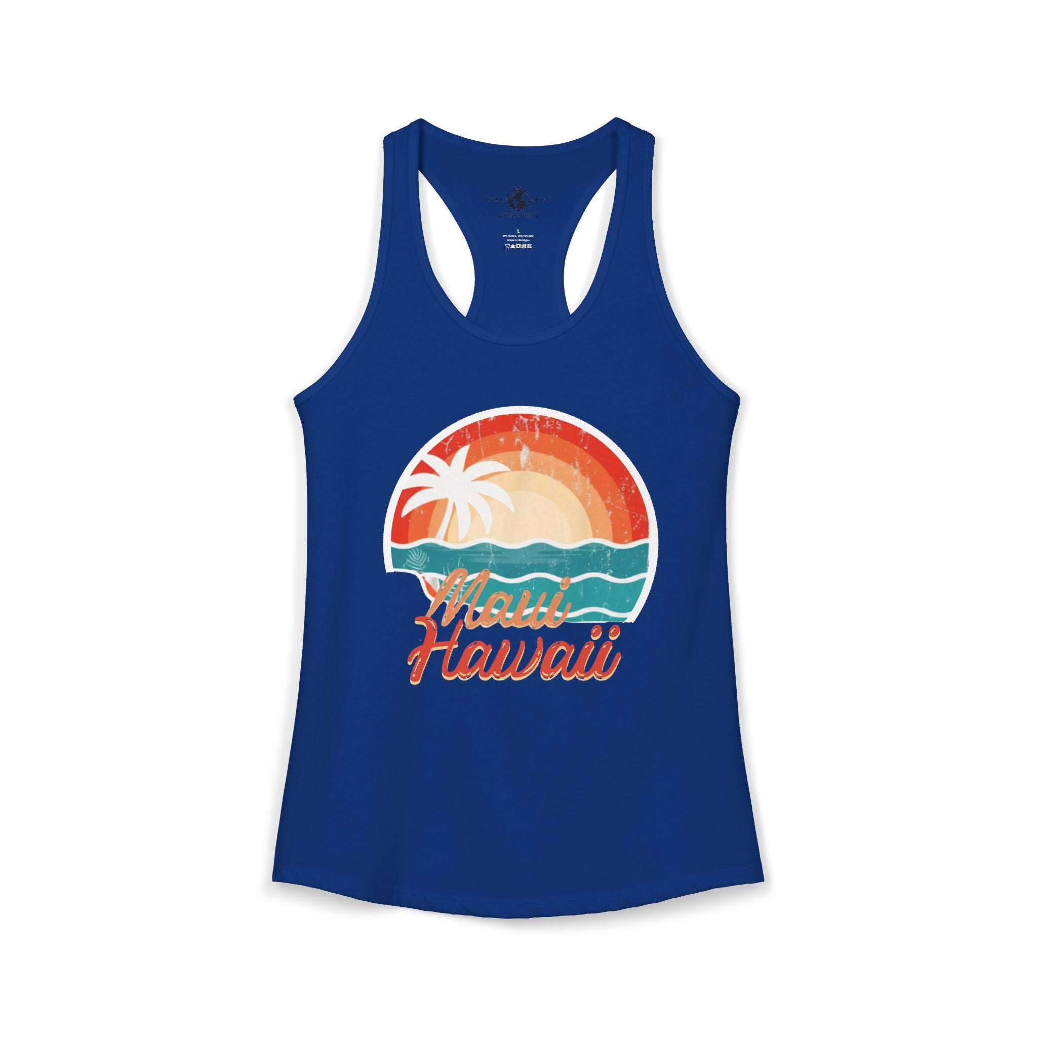 Maui Hawaii Women's Racerback Tank – Tropical Island Graphic