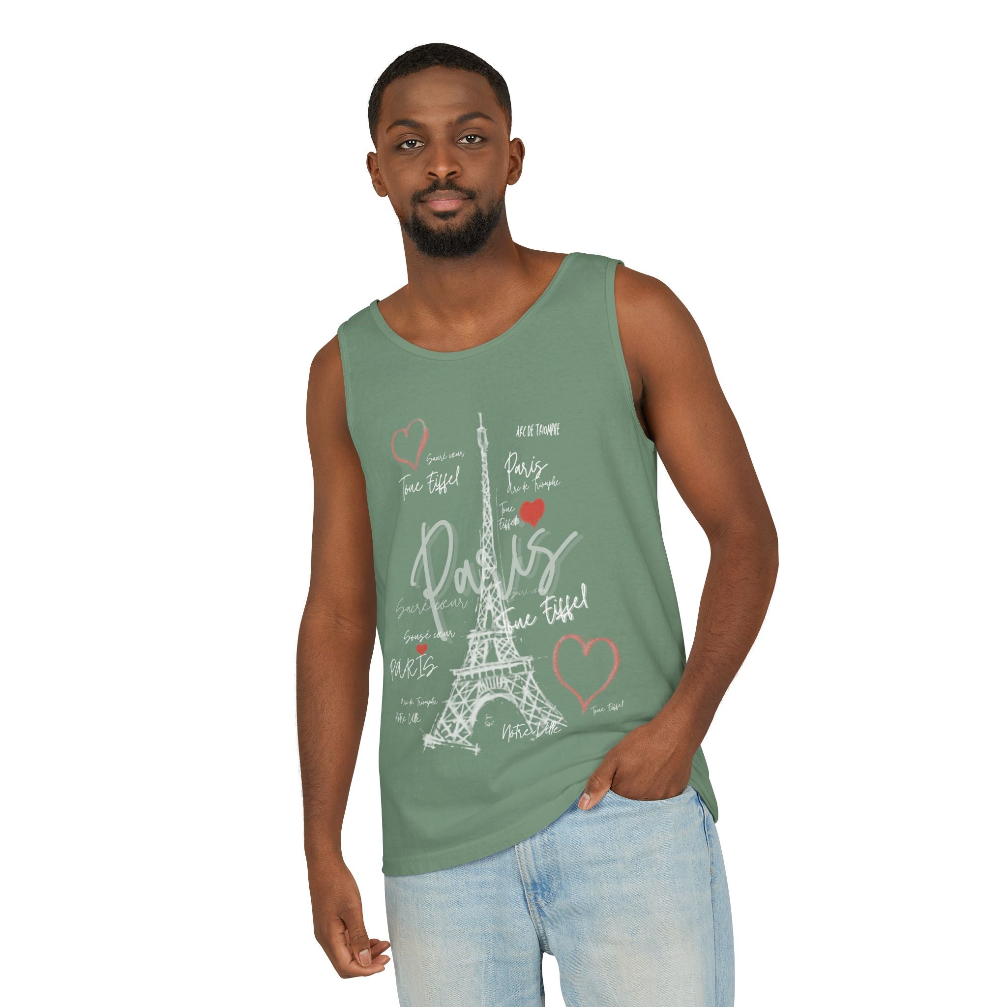 Paris Eiffel Tower Romantic Travel Tank Top