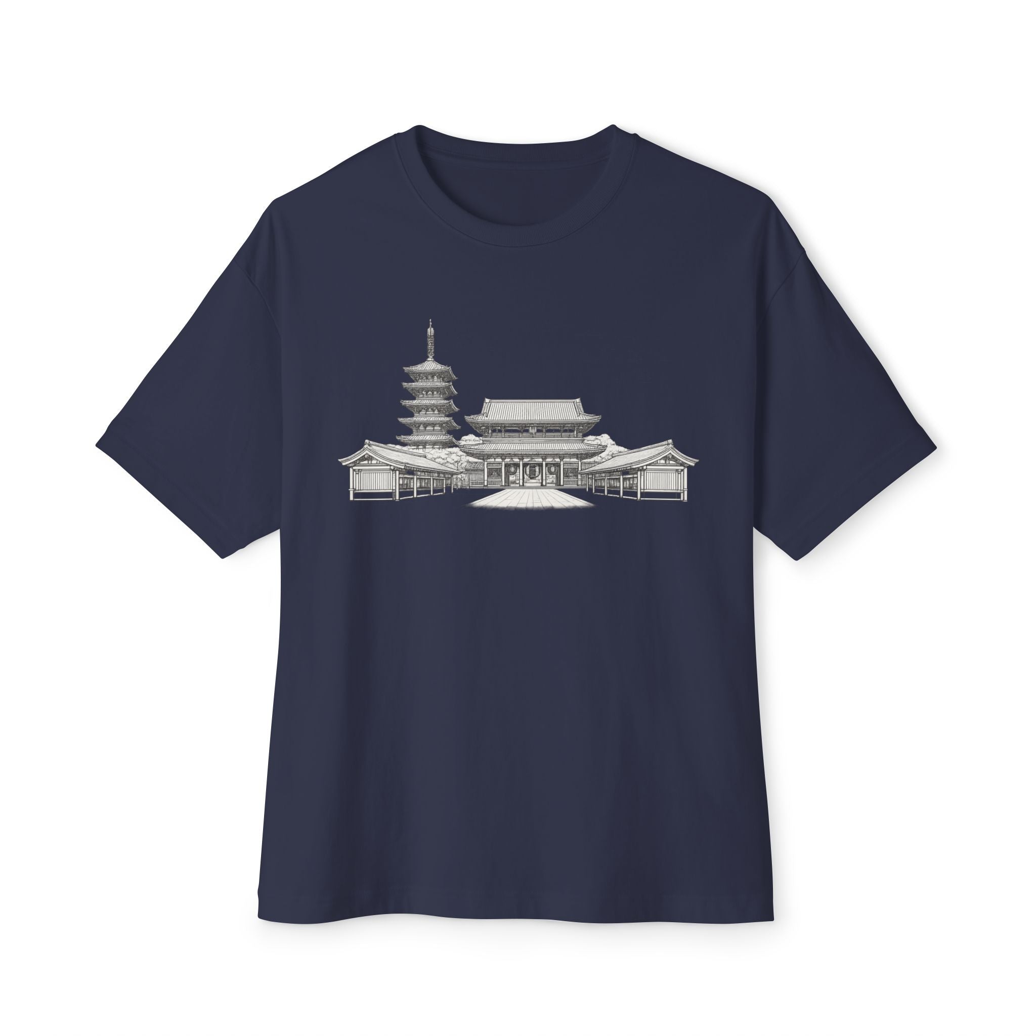 Senso-ji Temple Asakusa Japan Tee — Minimal Outline Japanese Landmark Shirt