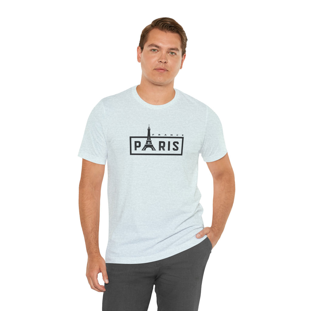 Paris Eiffel Tower Graphic Tee — Vintage Parisian Travel T‑Shirt