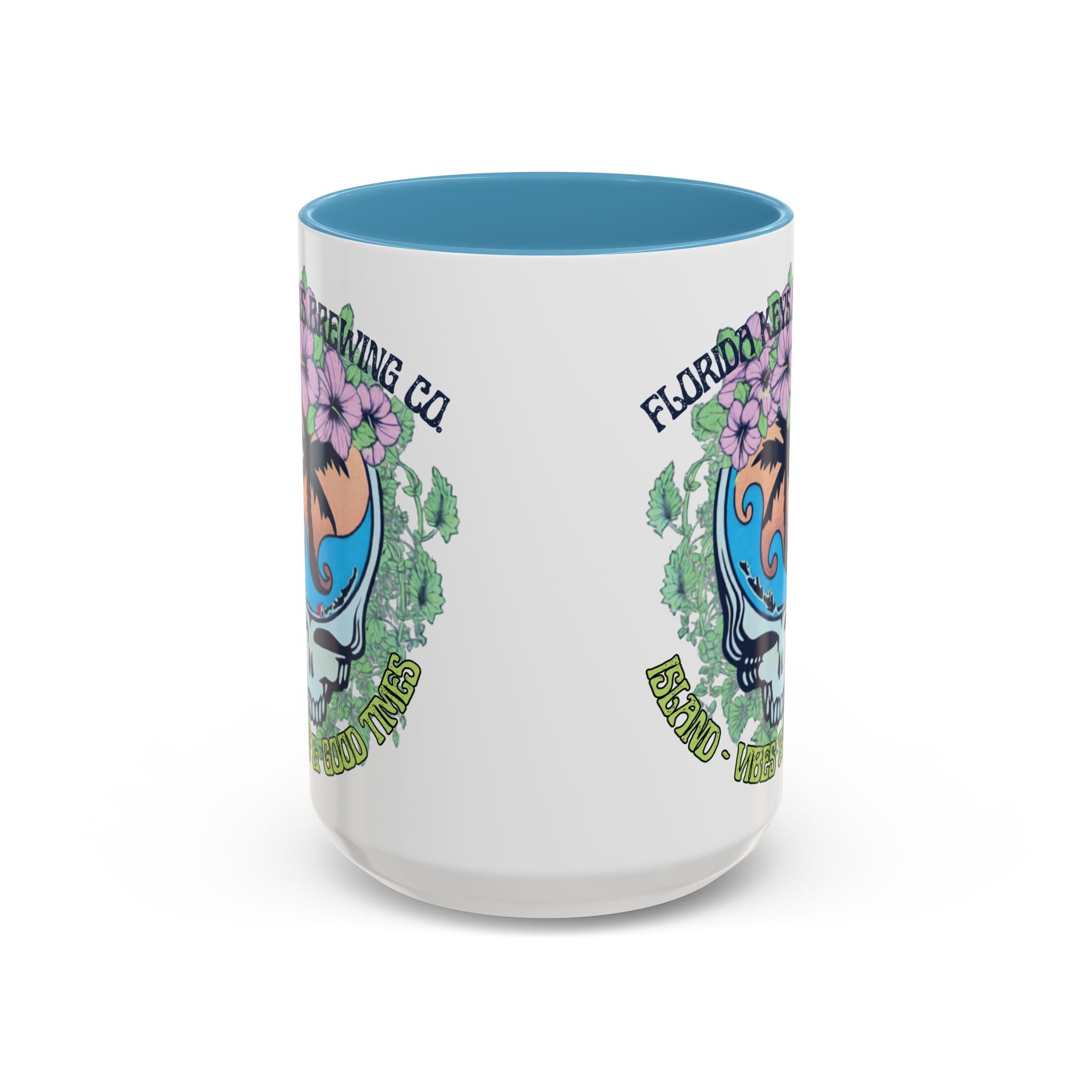 Coffee Mug — Tropical Island Vibes & Good Times Skull Design Key West Florida