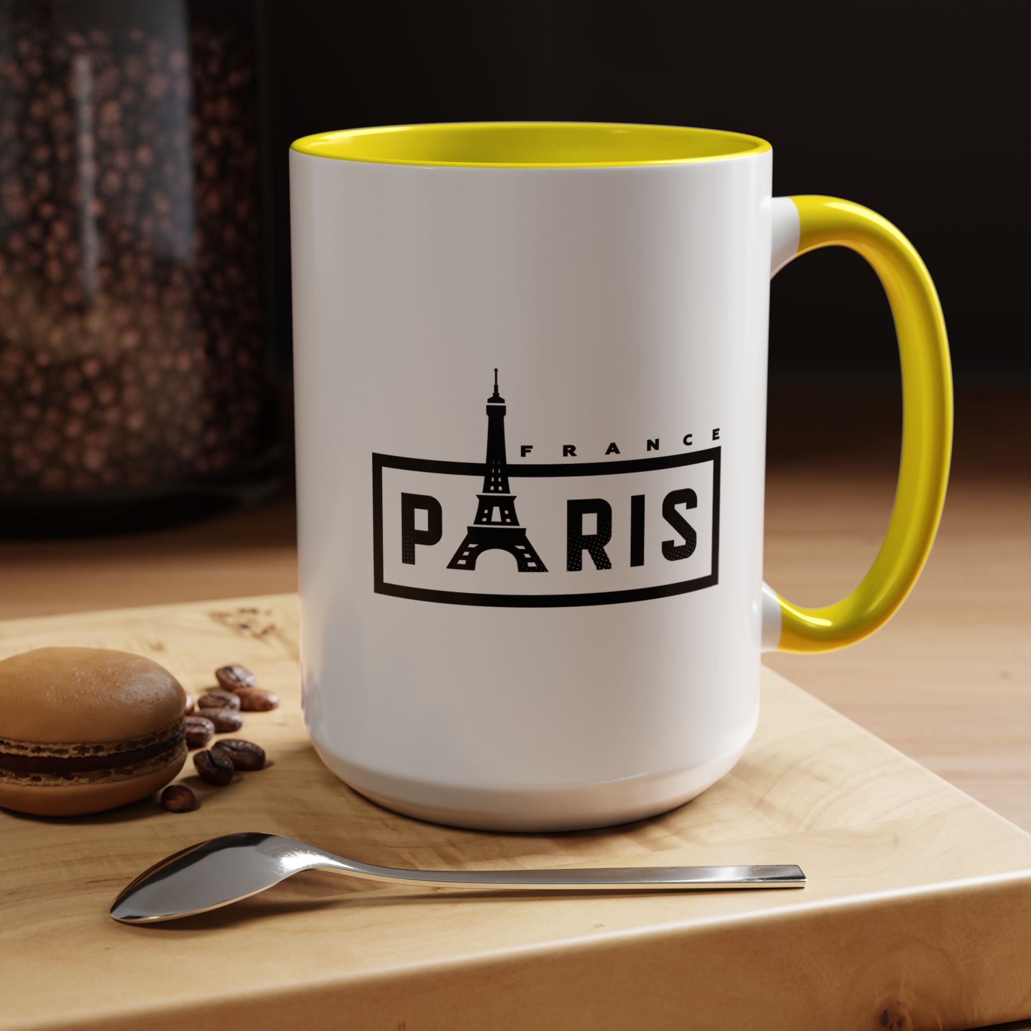 Paris Eiffel Tower Accent Coffee Mug – France Travel Souvenir (11/15oz)