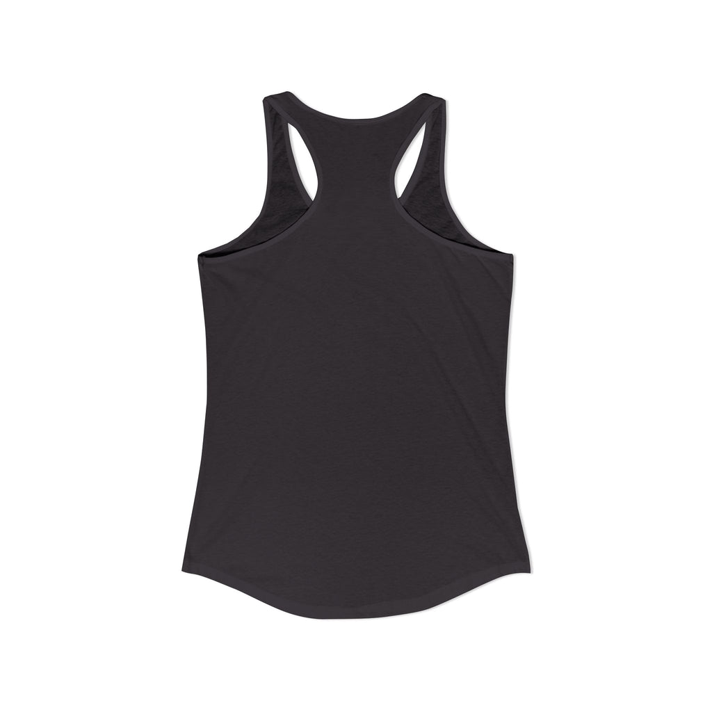Island Vibes & Good Times Racerback Tank — Tropical Skull Graphic