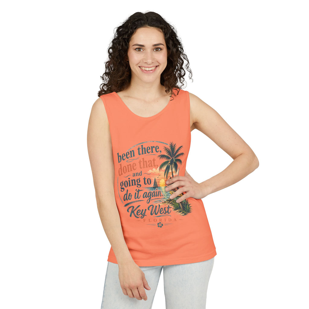 Key West Beach Tank Top — "Been There, Done That and Going to Do It Again" Vacation Tank