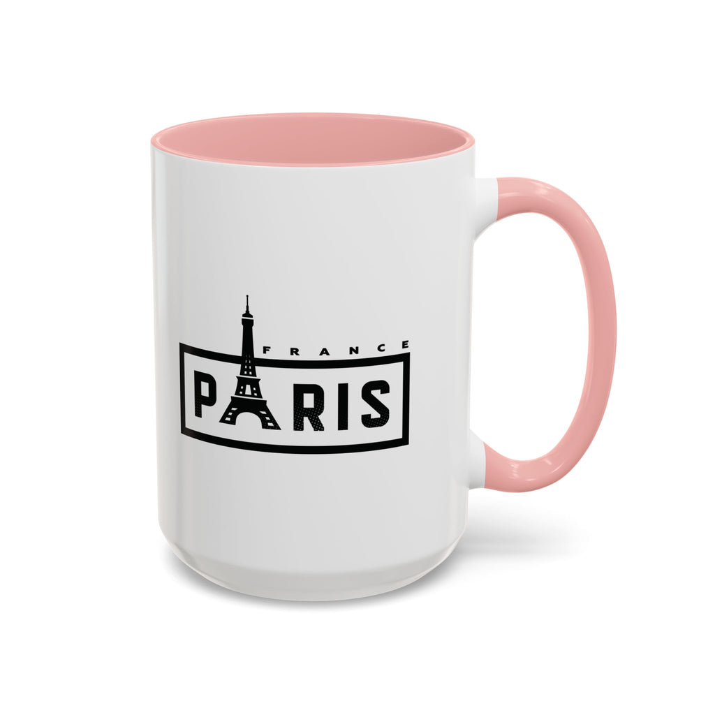 Paris Eiffel Tower Accent Coffee Mug – France Travel Souvenir (11/15oz)