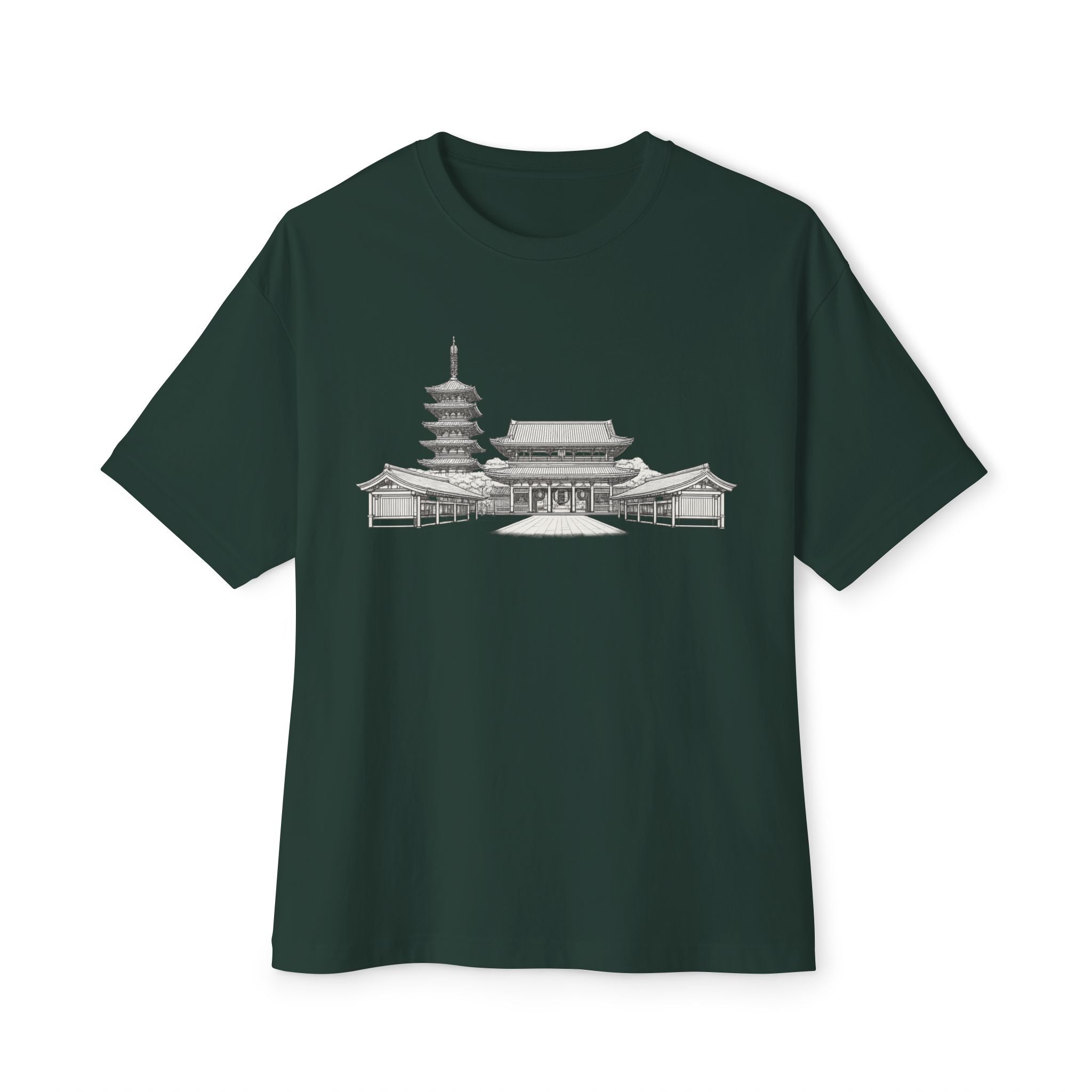 Senso-ji Temple Asakusa Japan Tee — Minimal Outline Japanese Landmark Shirt