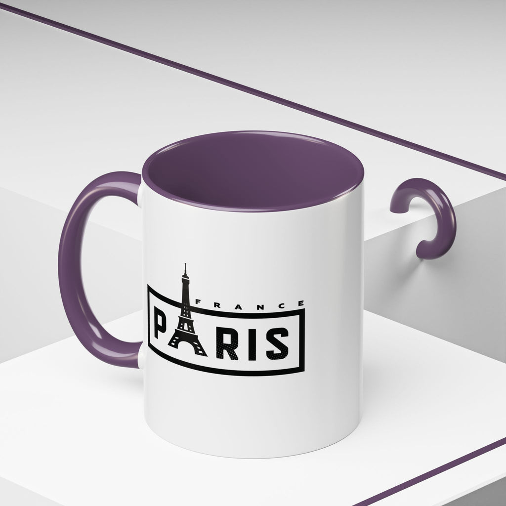 Paris Eiffel Tower Accent Coffee Mug – France Travel Souvenir (11/15oz)