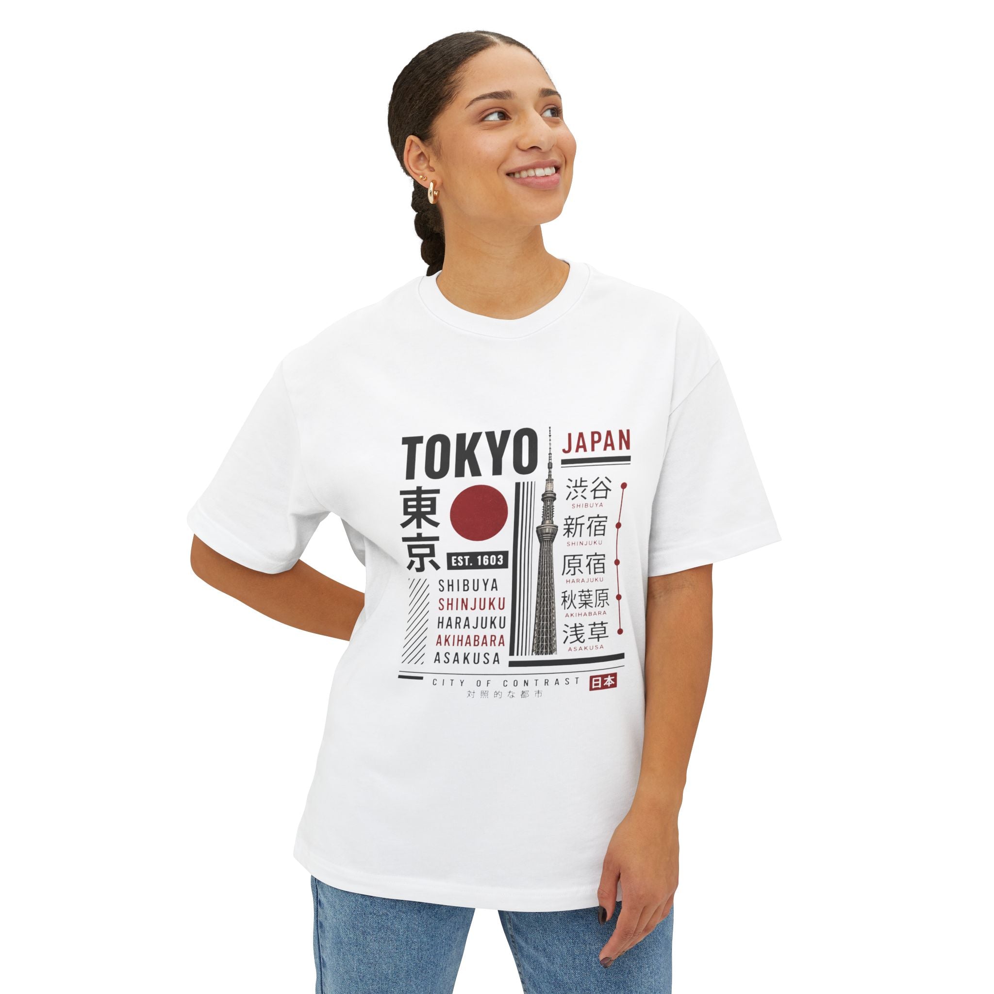 Tokyo Japan Graphic Tee — Skyline & Kanji Travel T‑Shirt