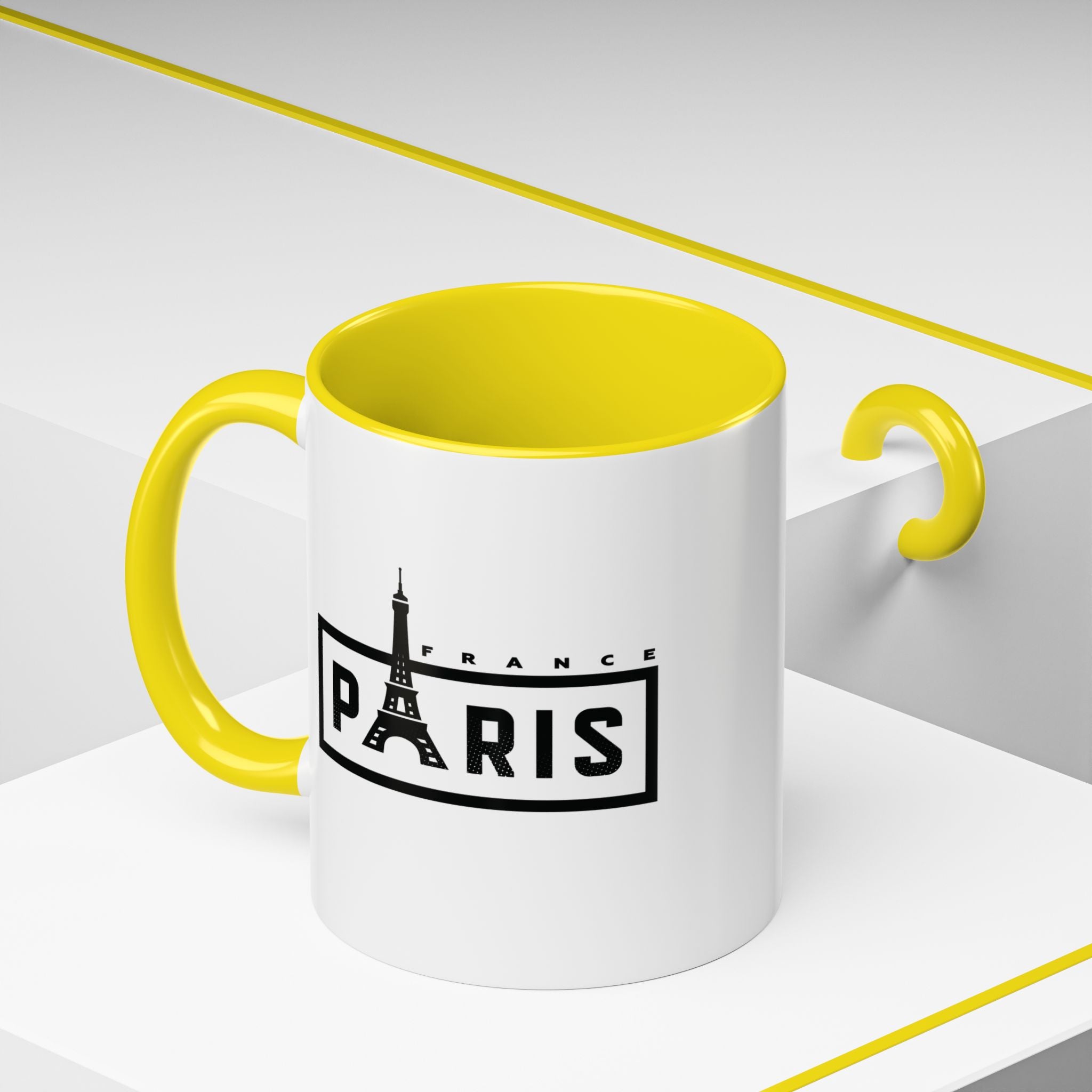 Paris Eiffel Tower Accent Coffee Mug – France Travel Souvenir (11/15oz)