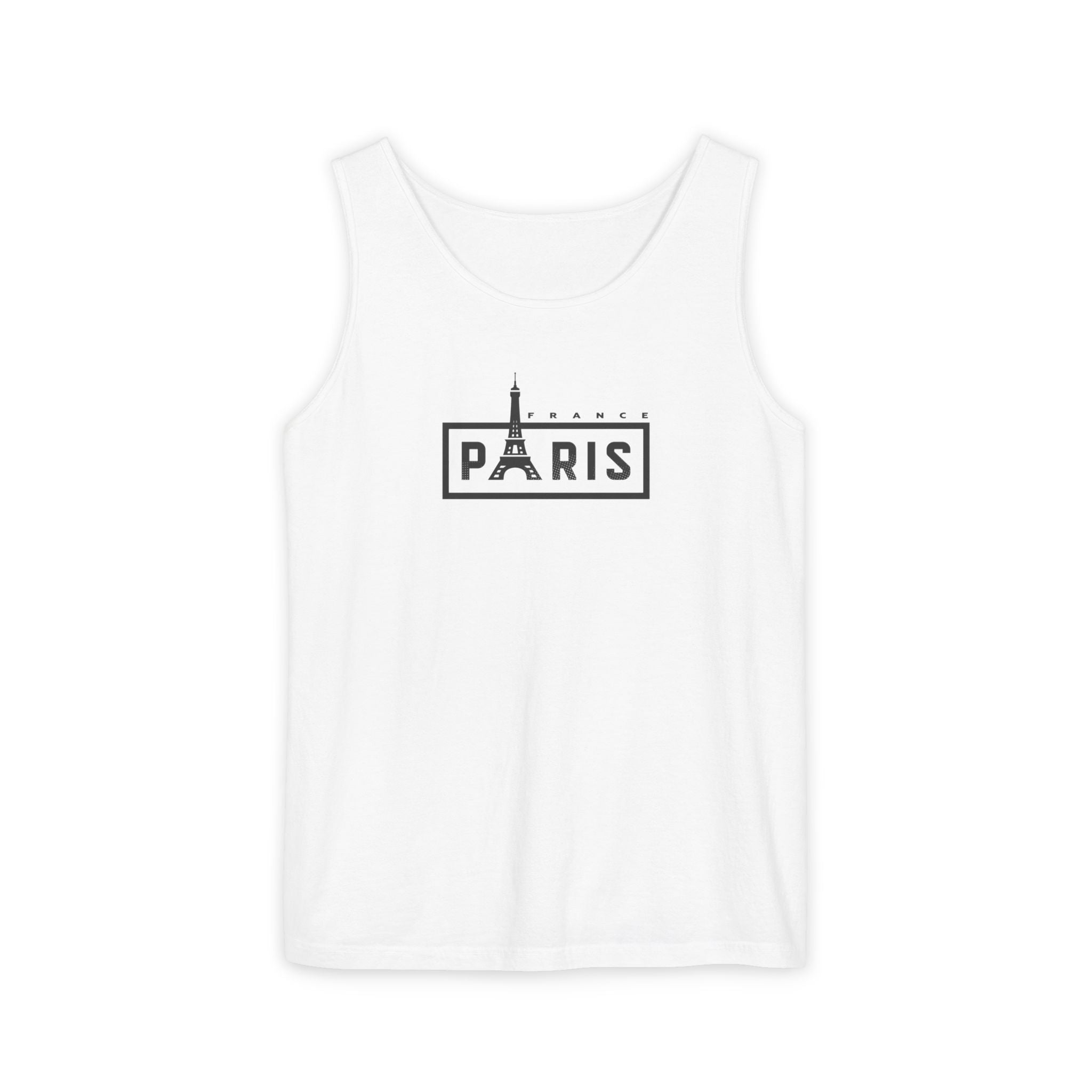 Paris Eiffel Tower Vintage Travel Tank Top — Retro French Graphic Tank