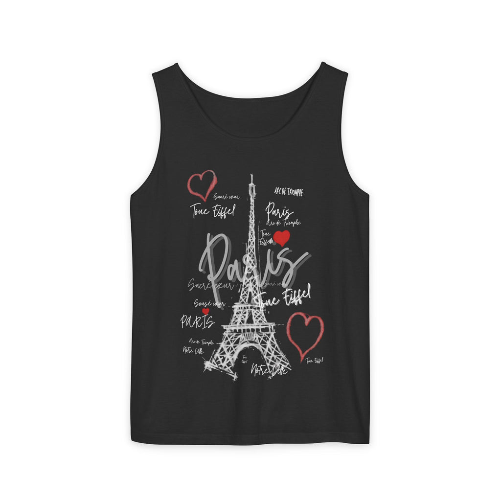Paris Eiffel Tower Romantic Travel Tank Top