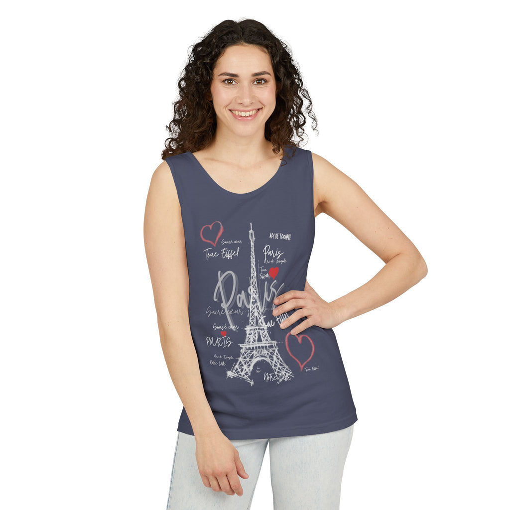 Paris Eiffel Tower Romantic Travel Tank Top