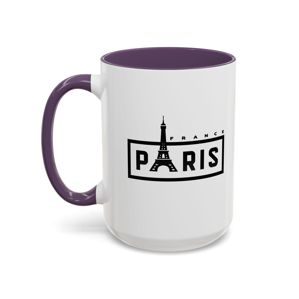 Paris Eiffel Tower Accent Coffee Mug – France Travel Souvenir (11/15oz)