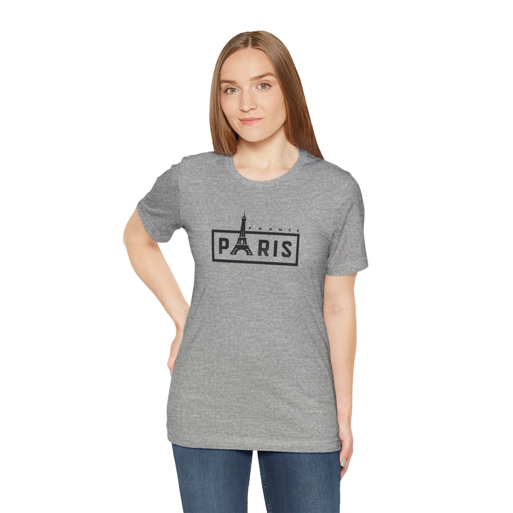 Paris Eiffel Tower Graphic Tee — Vintage Parisian Travel T‑Shirt