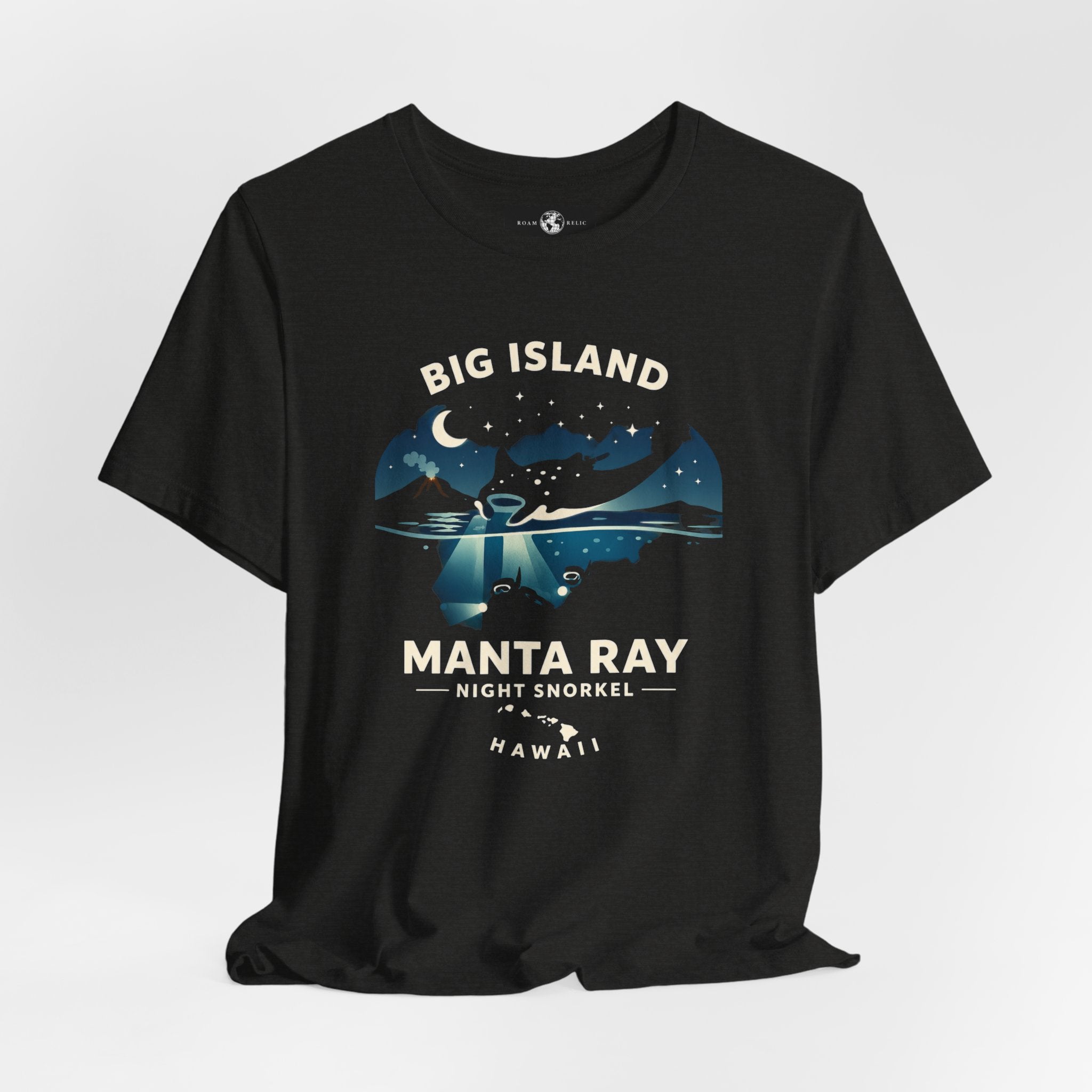 Manta Ray Night Snorkel Tee — Big Island Hawaii Adventure Souvenir