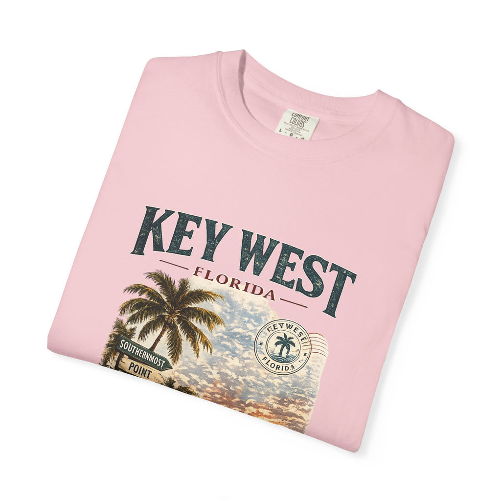 Key West Florida Sunset T‑Shirt — "Salt Air, No Plans, Repeat" Beach Tee