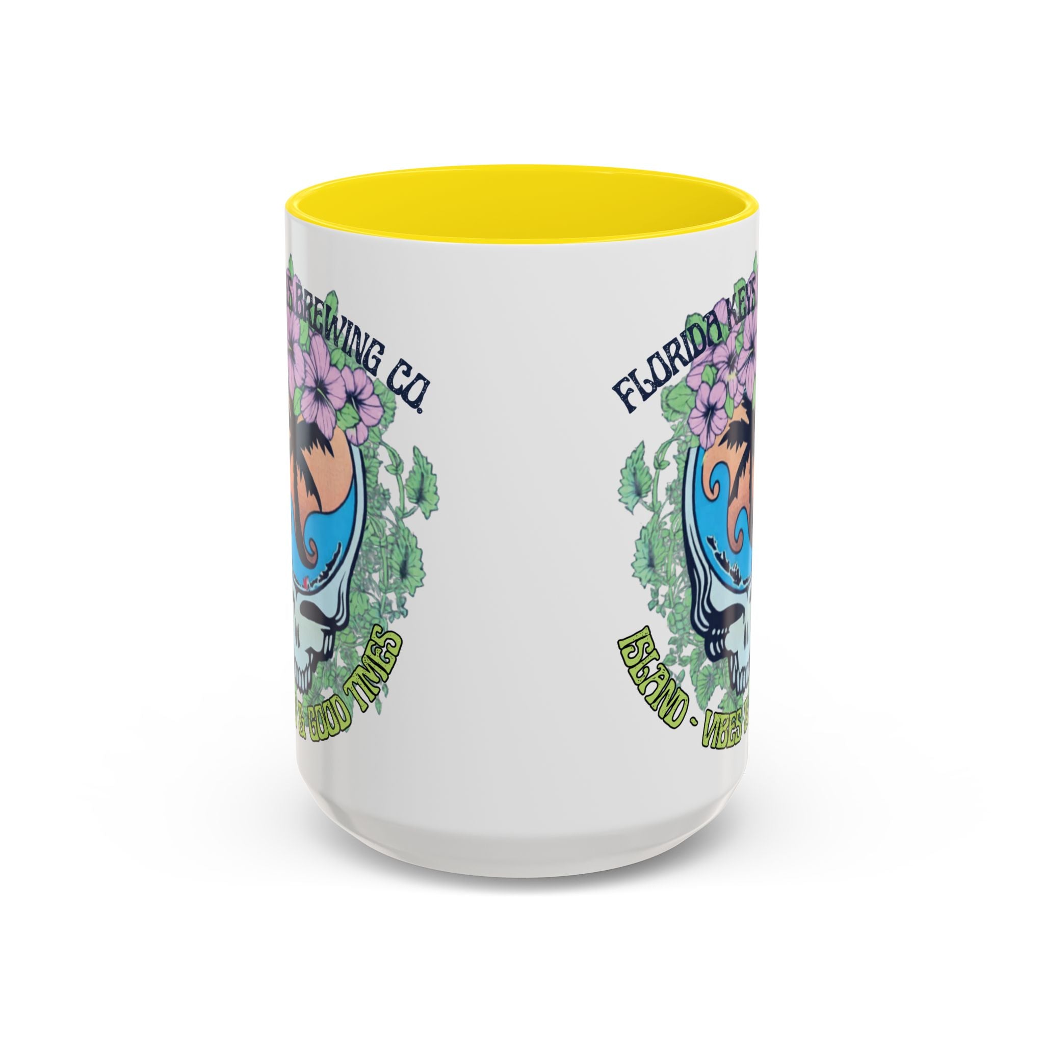 Coffee Mug — Tropical Island Vibes & Good Times Skull Design Key West Florida