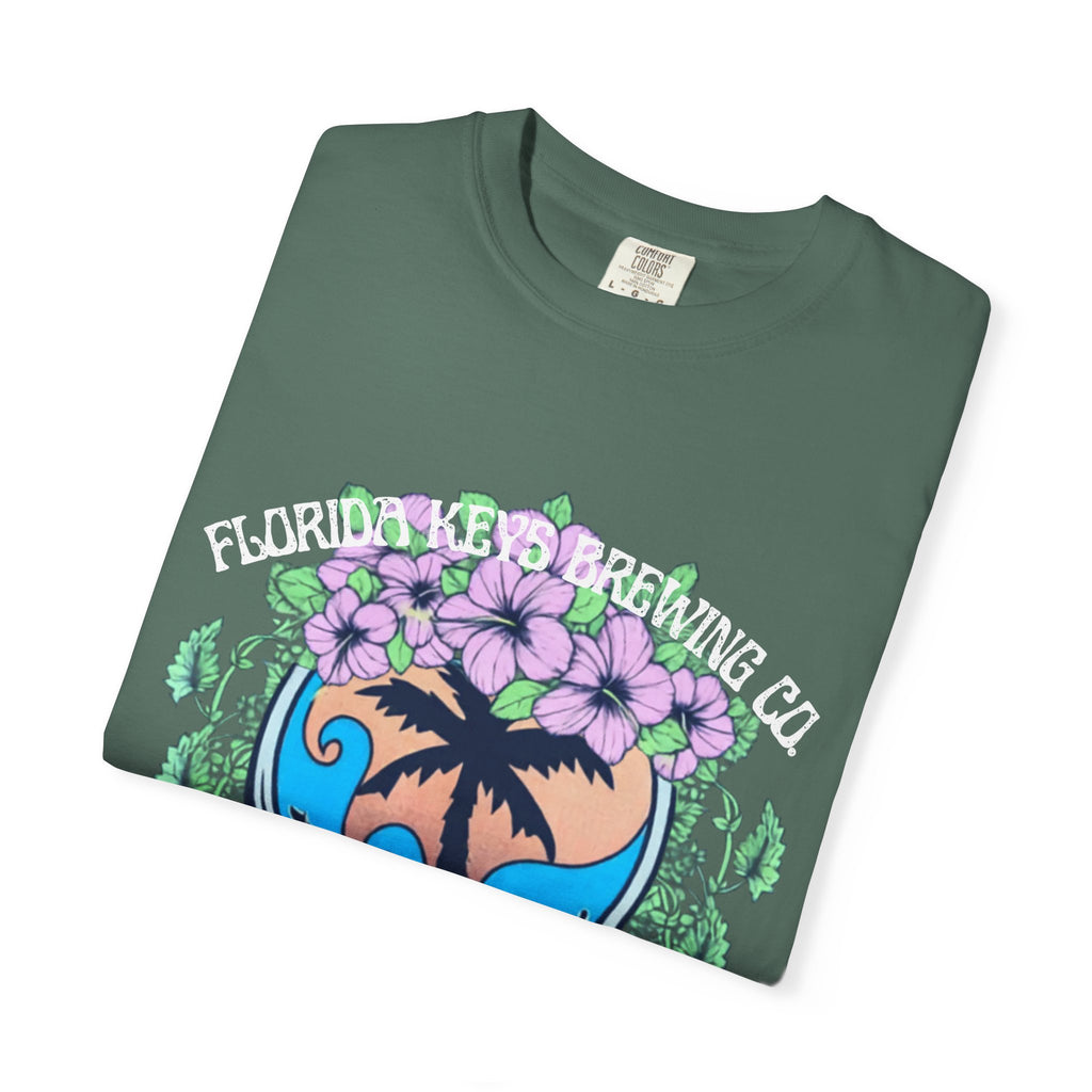 Island Vibes Skull T-Shirt — "Island Vibes & Good Times" Tropical Graphic Tee - Key West