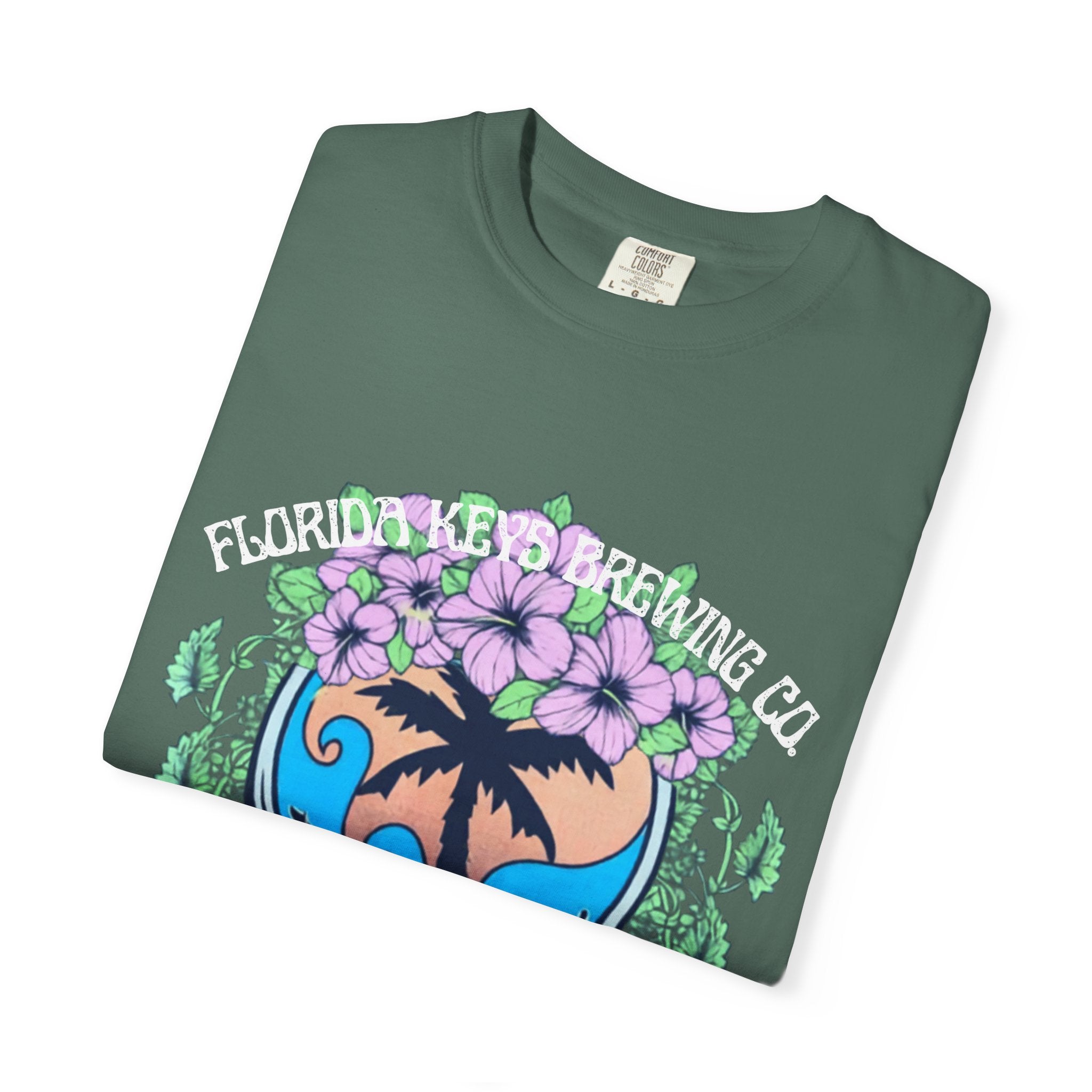 Island Vibes Skull T-Shirt — "Island Vibes & Good Times" Tropical Graphic Tee - Key West