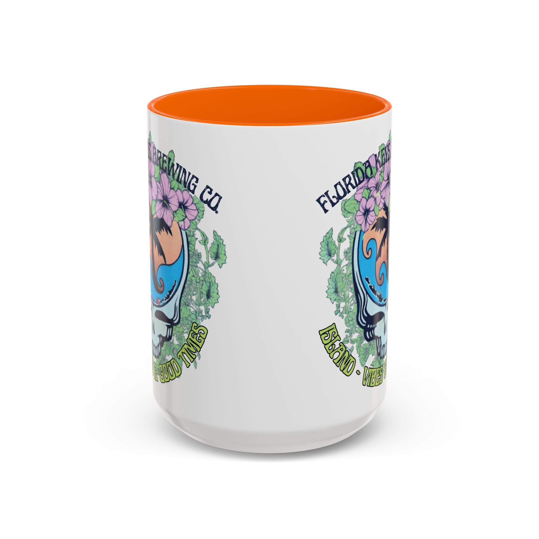 Coffee Mug — Tropical Island Vibes & Good Times Skull Design Key West Florida