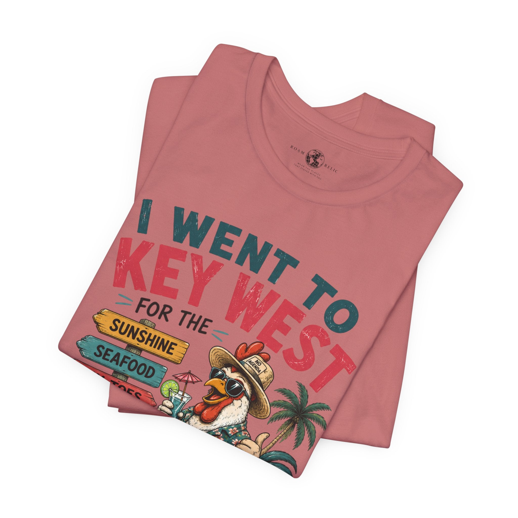 Key West Vacation T‑Shirt — “I Went to Key West for the Sunshine, Seafood, Six Toes & Questionable Decisions” - No Ragrets