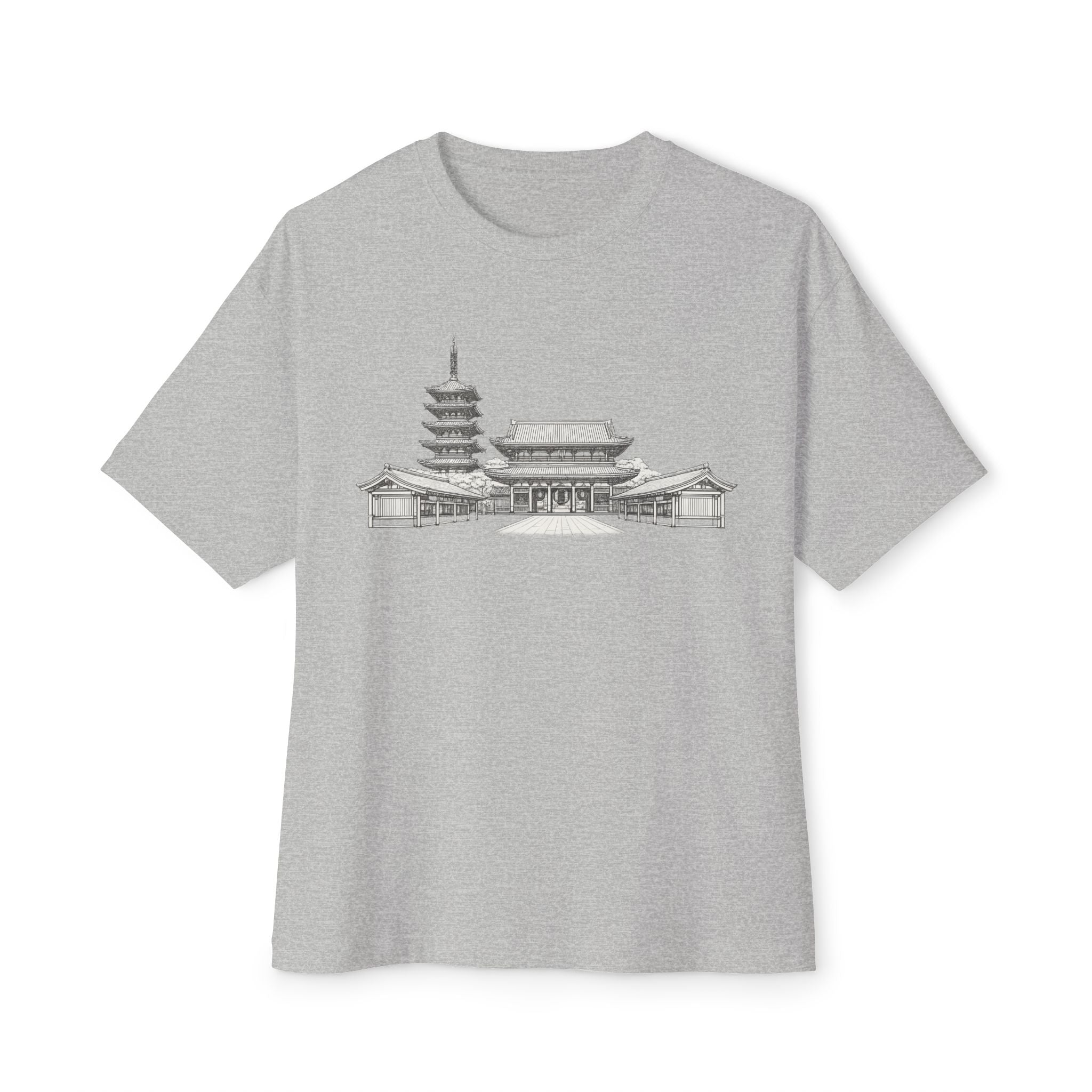 Senso-ji Temple Asakusa Japan Tee — Minimal Outline Japanese Landmark Shirt