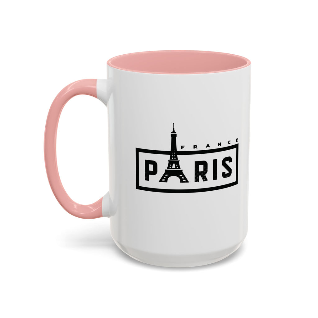 Paris Eiffel Tower Accent Coffee Mug – France Travel Souvenir (11/15oz)