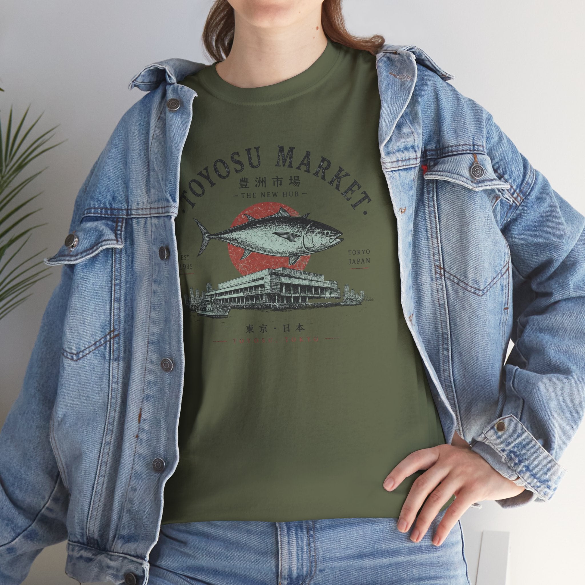 Toyosu Market Tuna Tee — Japanese Fish Market Graphic T-Shirt