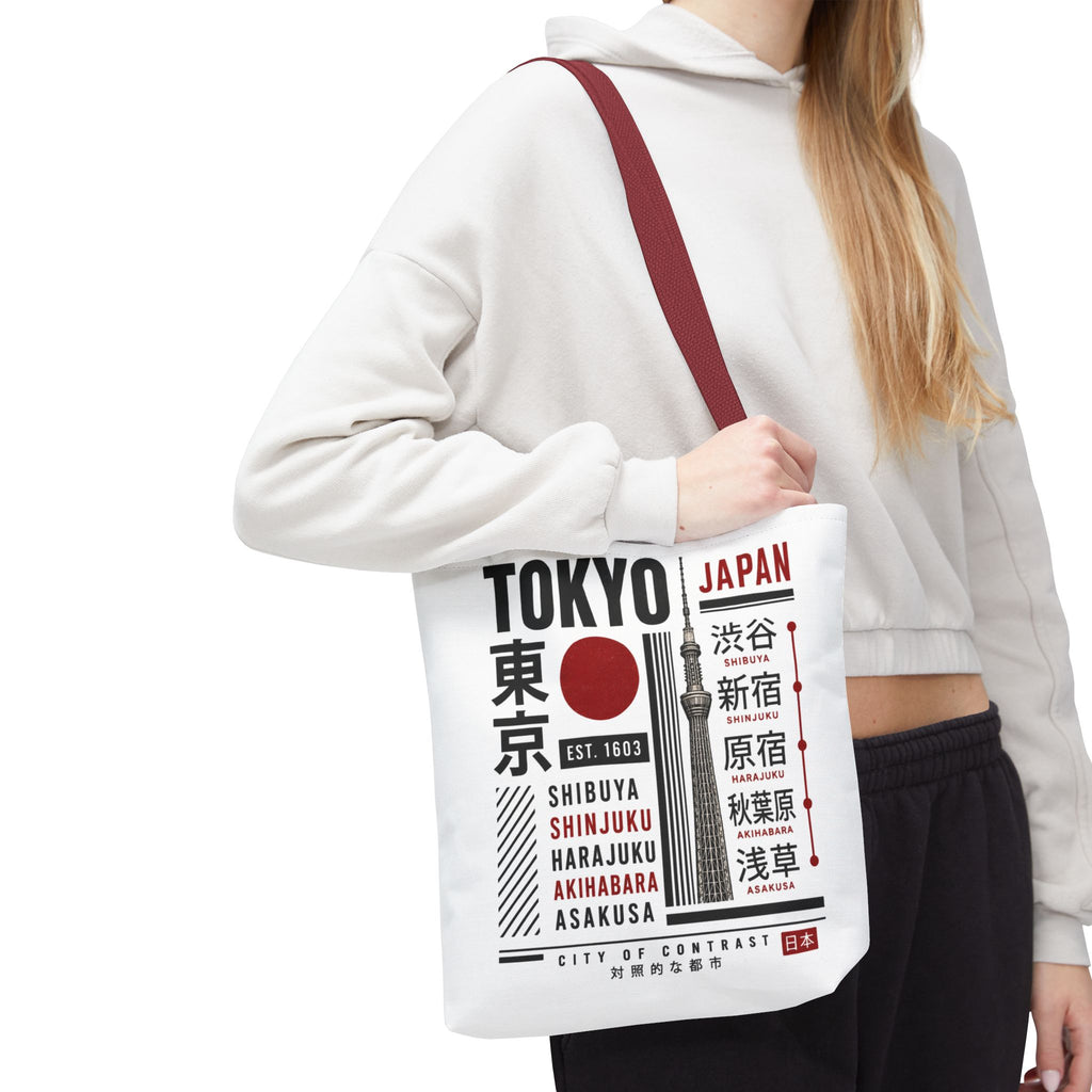 Tokyo Japan Graphic Tote Bag — Shibuya Shinjuku Harajuku Akihabara Asakusa Design