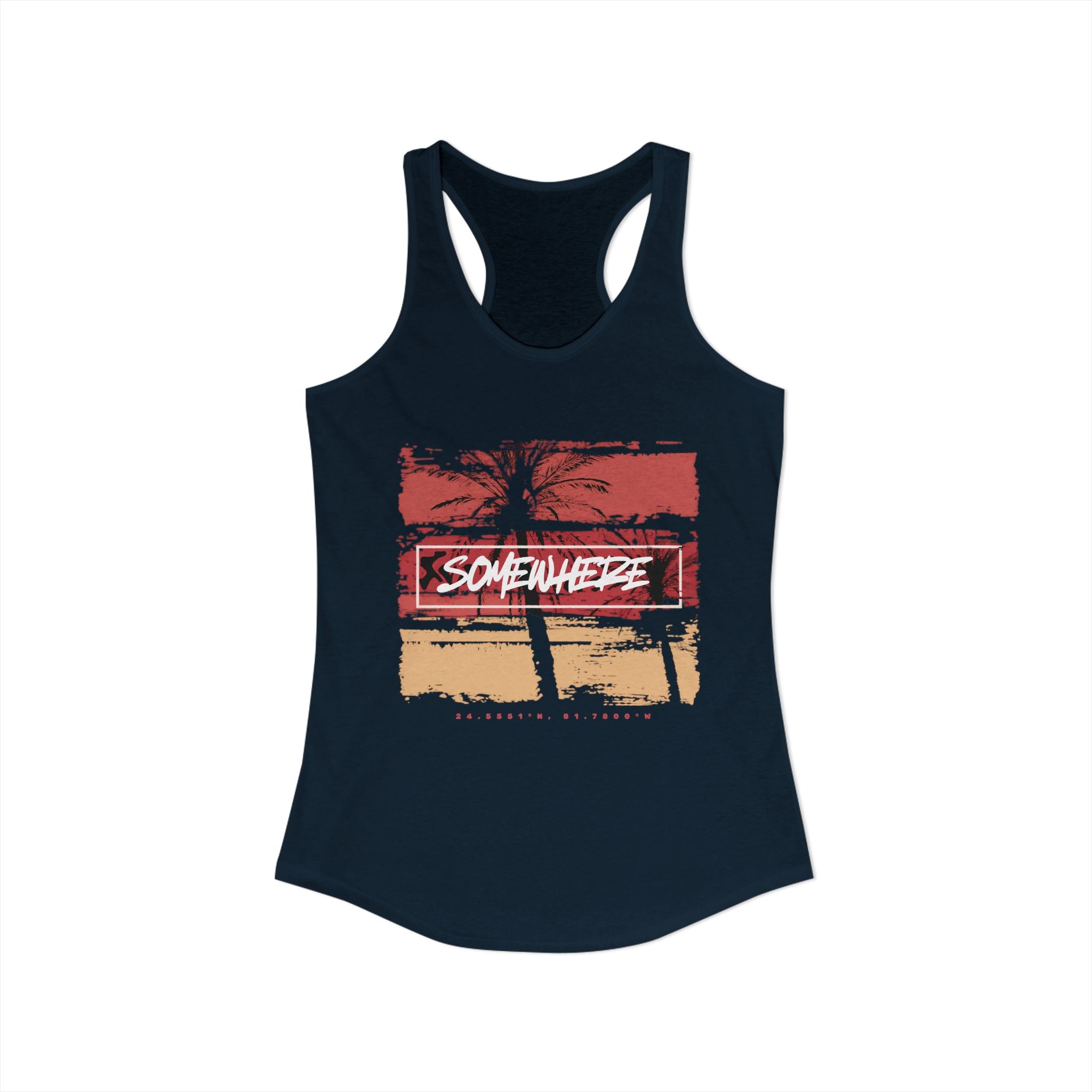 Key West "Somewhere" Women's Racerback Tank