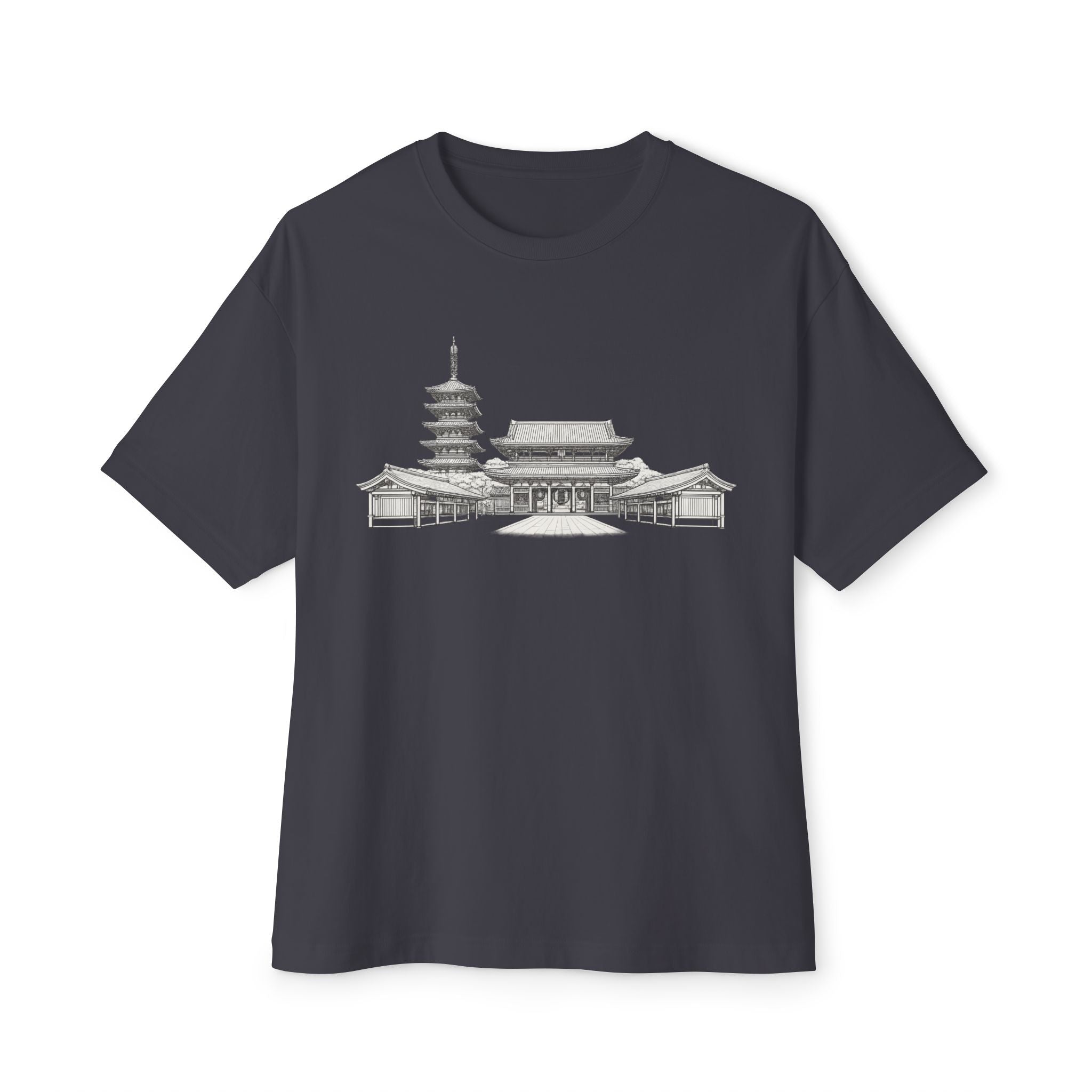Senso-ji Temple Asakusa Japan Tee — Minimal Outline Japanese Landmark Shirt