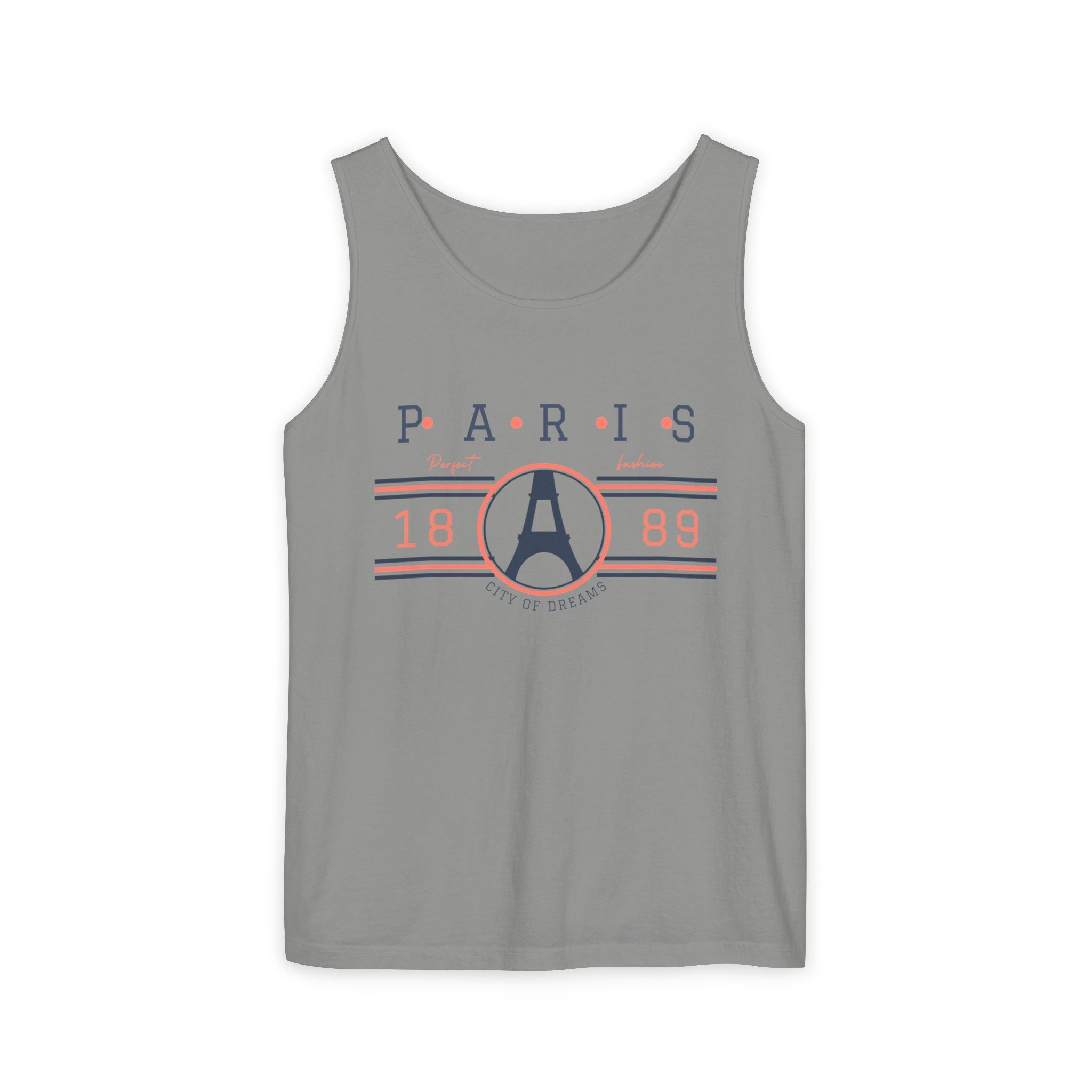 Paris 1889 Eiffel Tower Tank Top — Vintage French Travel Graphic Tank