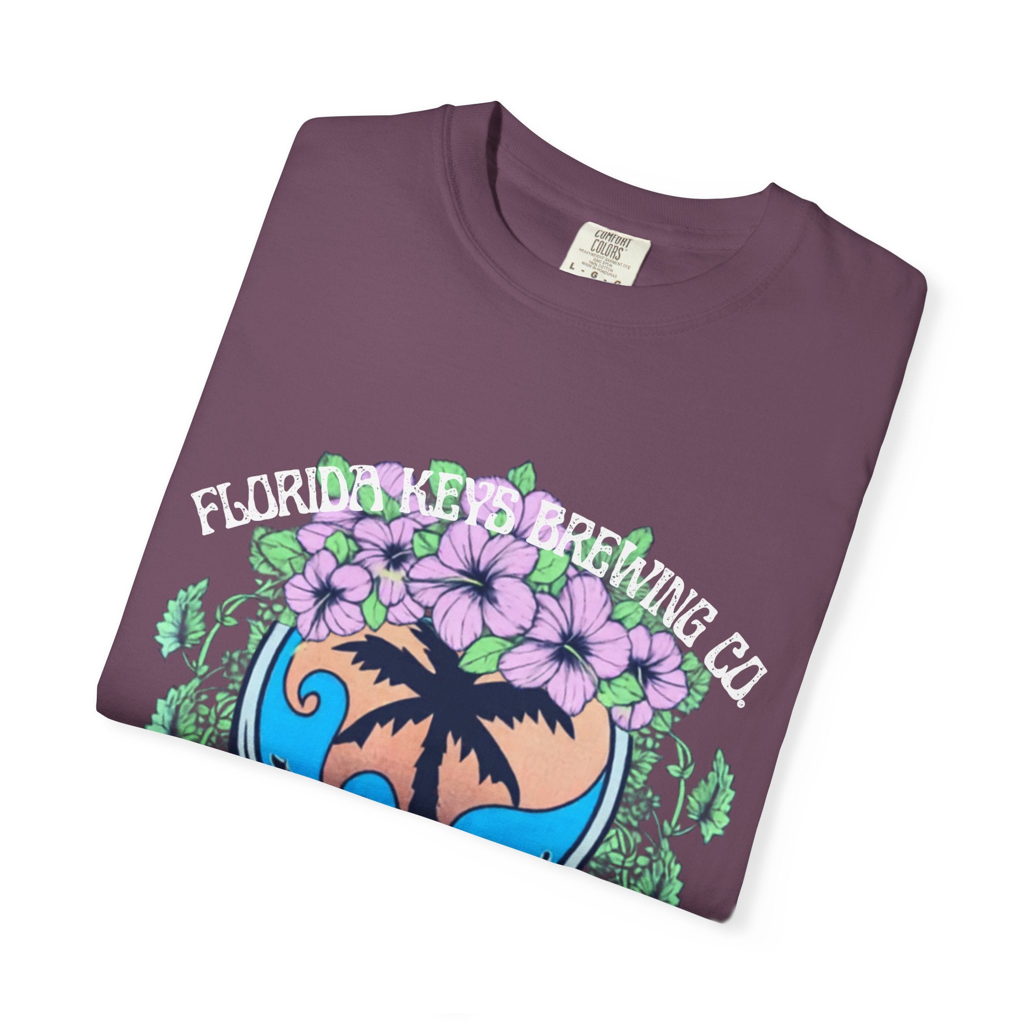 Island Vibes Skull T-Shirt — "Island Vibes & Good Times" Tropical Graphic Tee - Key West