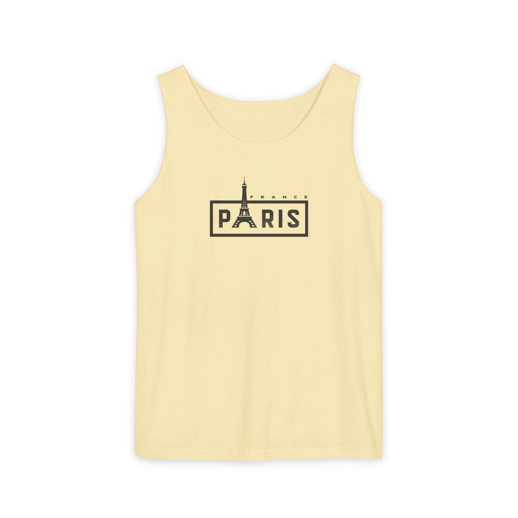 Paris Eiffel Tower Vintage Travel Tank Top — Retro French Graphic Tank