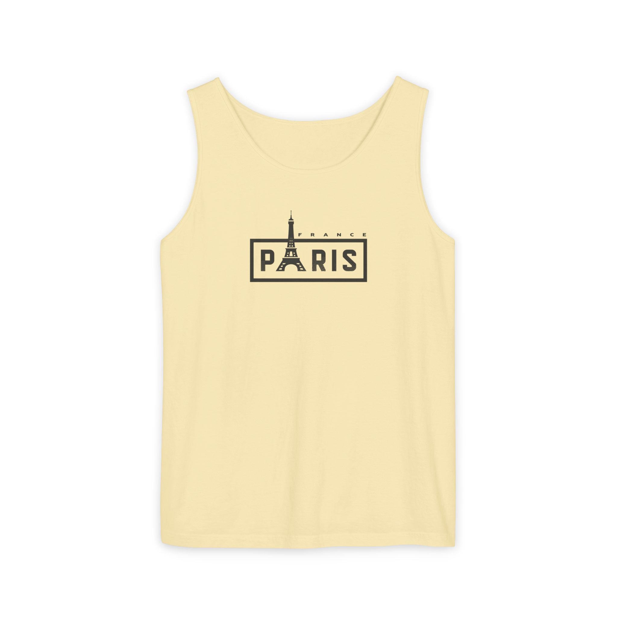 Paris Eiffel Tower Vintage Travel Tank Top — Retro French Graphic Tank