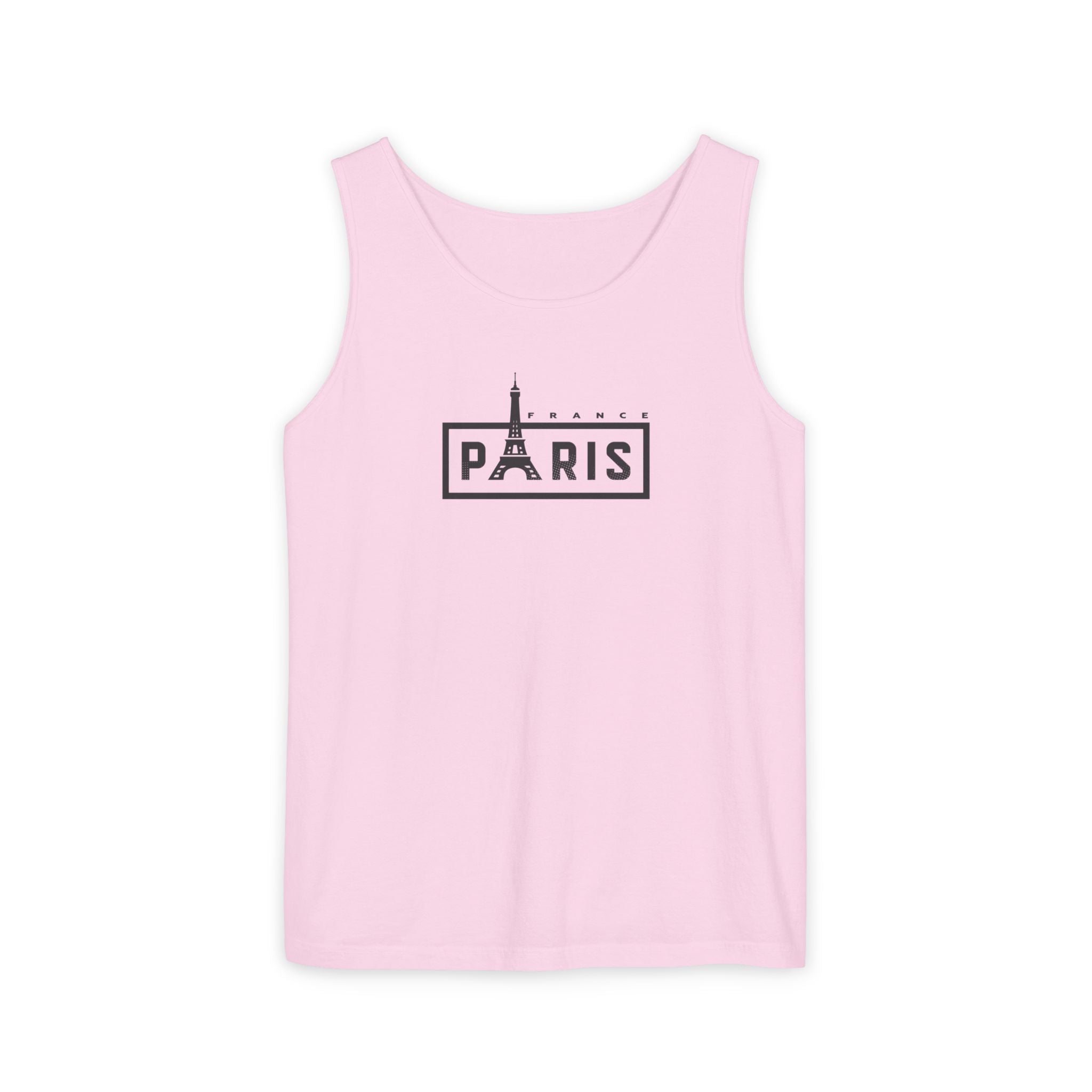 Paris Eiffel Tower Vintage Travel Tank Top — Retro French Graphic Tank