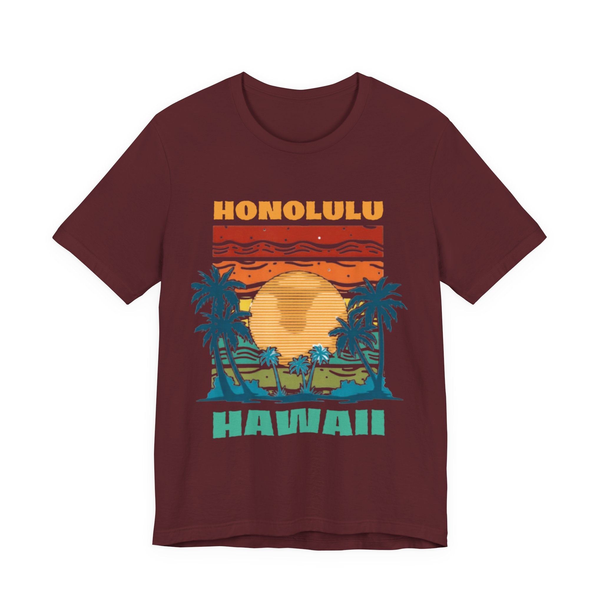 Honolulu Hawaii Vintage Sunset T-Shirt
