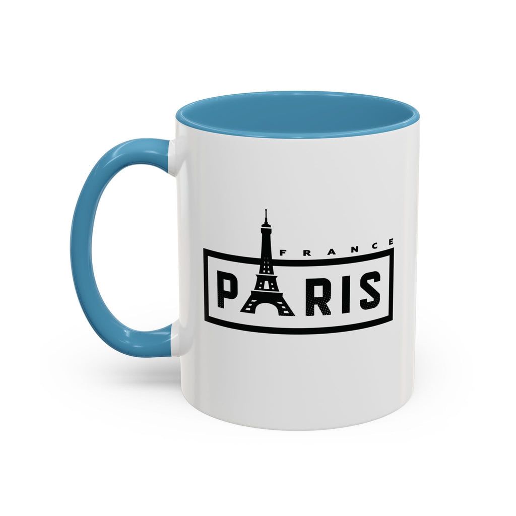 Paris Eiffel Tower Accent Coffee Mug – France Travel Souvenir (11/15oz)