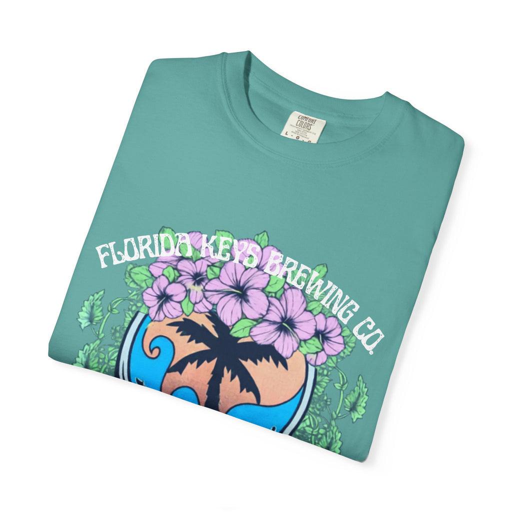 Island Vibes Skull T-Shirt — "Island Vibes & Good Times" Tropical Graphic Tee - Key West