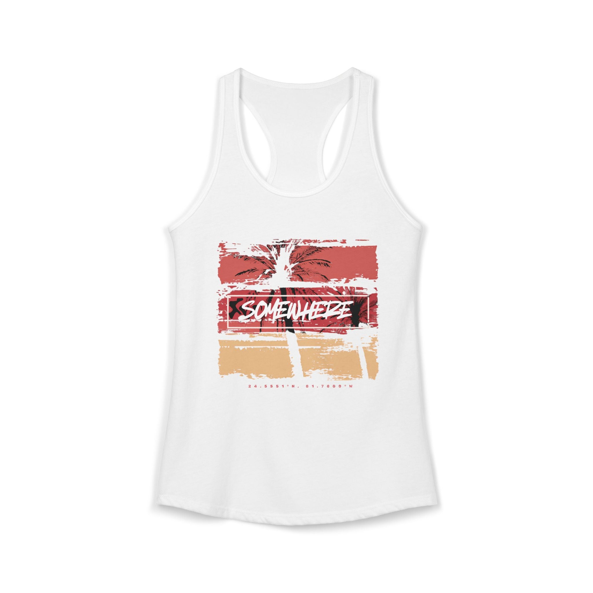 Key West "Somewhere" Women's Racerback Tank