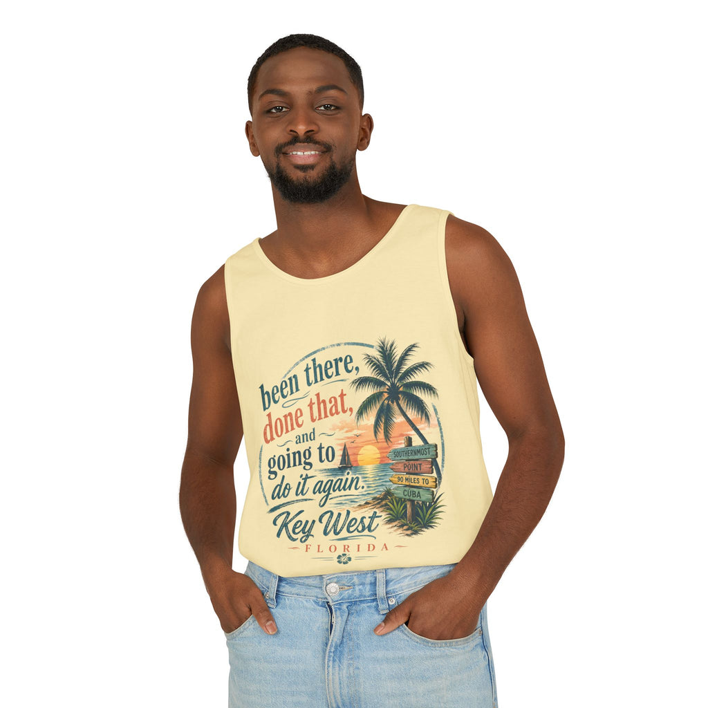 Key West Beach Tank Top — "Been There, Done That and Going to Do It Again" Vacation Tank