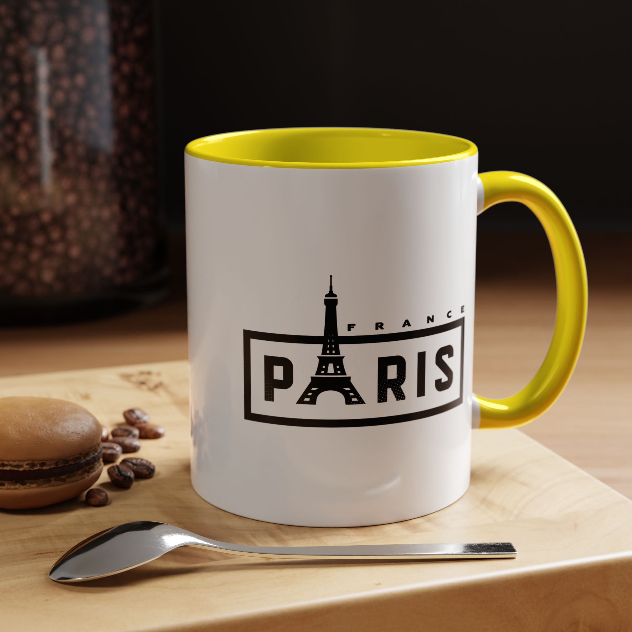 Paris Eiffel Tower Accent Coffee Mug – France Travel Souvenir (11/15oz)