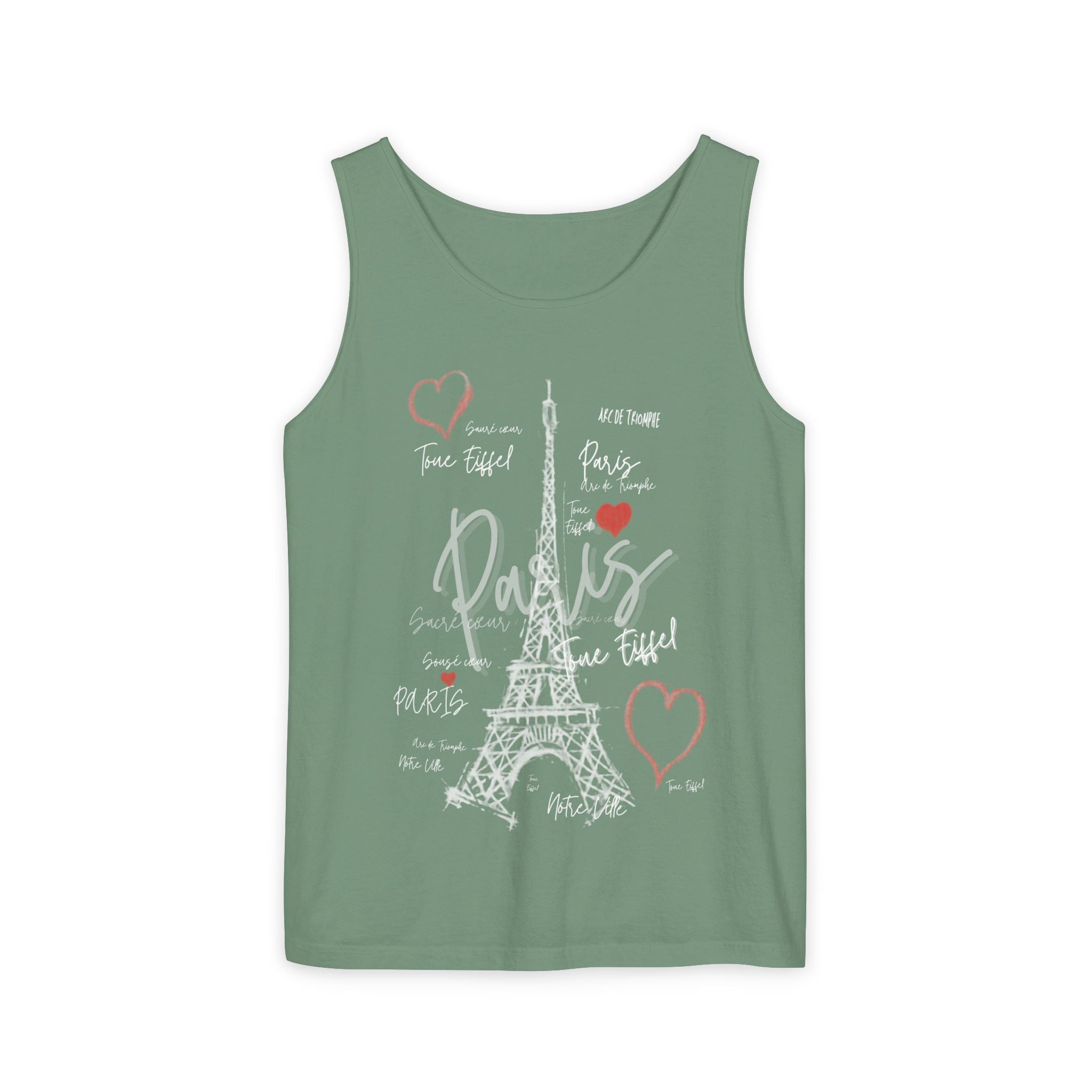 Paris Eiffel Tower Romantic Travel Tank Top