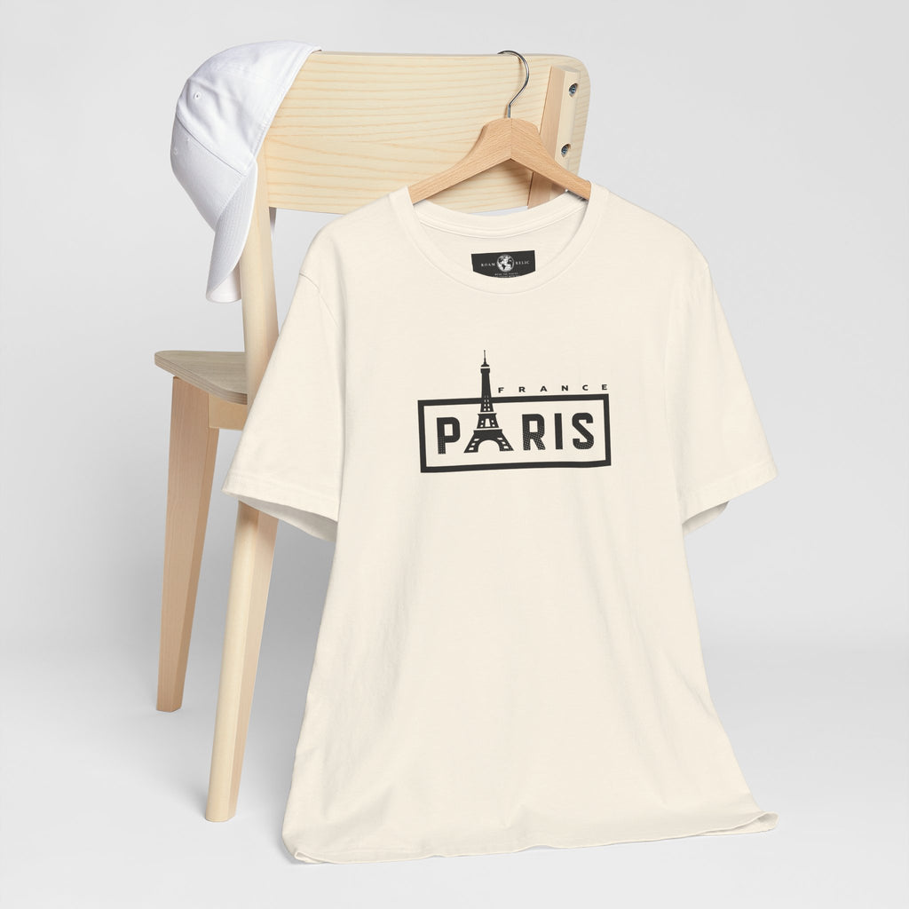 Paris Eiffel Tower Graphic Tee — Vintage Parisian Travel T‑Shirt